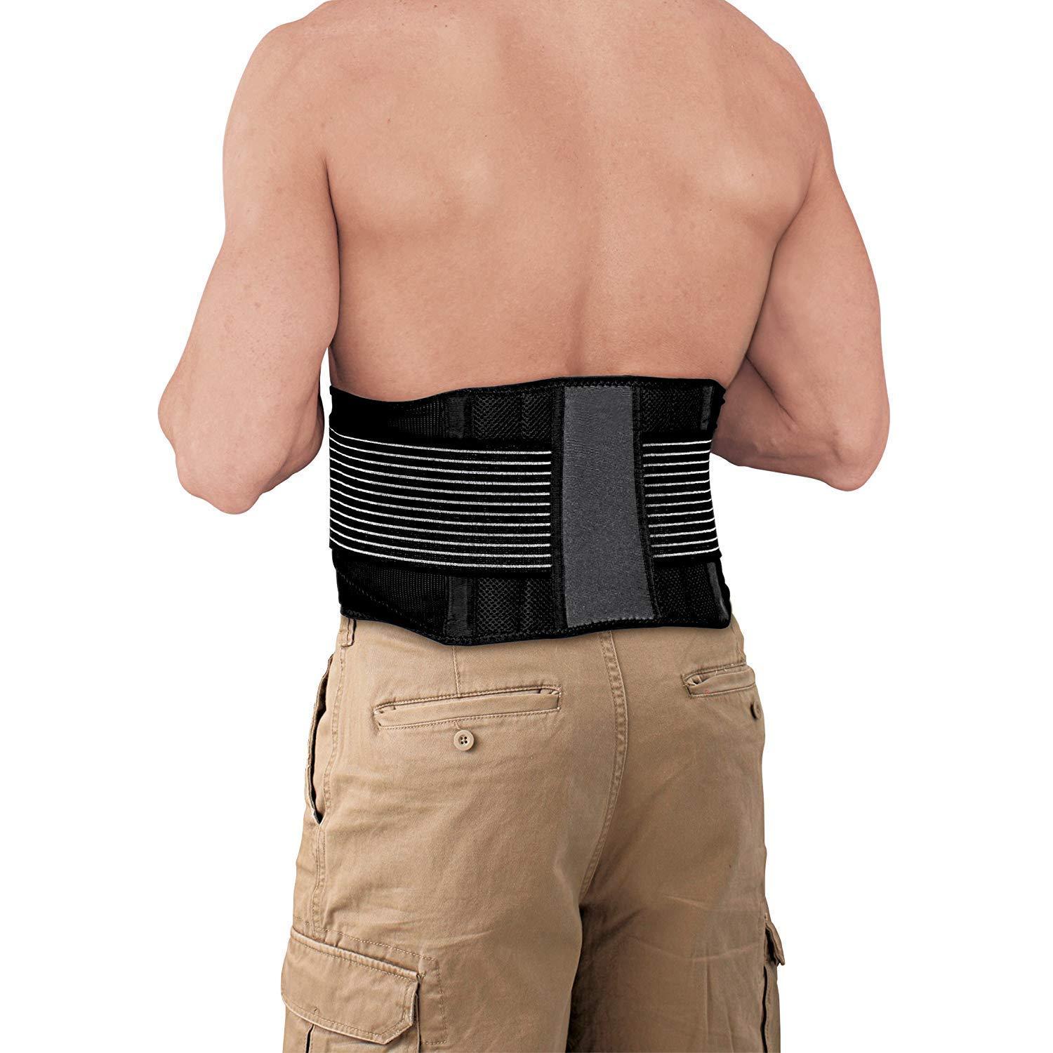 ACE Brand Adjustable Back Brace, Black, 1 Brace