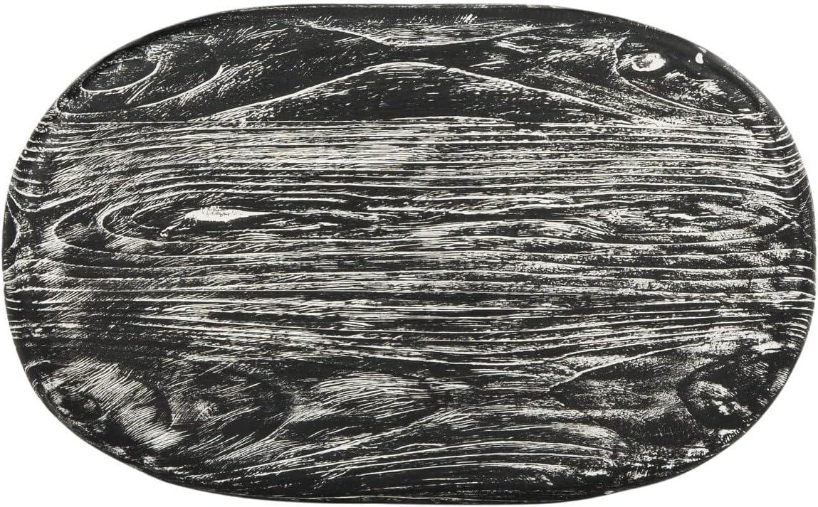 Colton Wood Counter Stool - Black/White Wash/Sungkai Wood - Safavieh