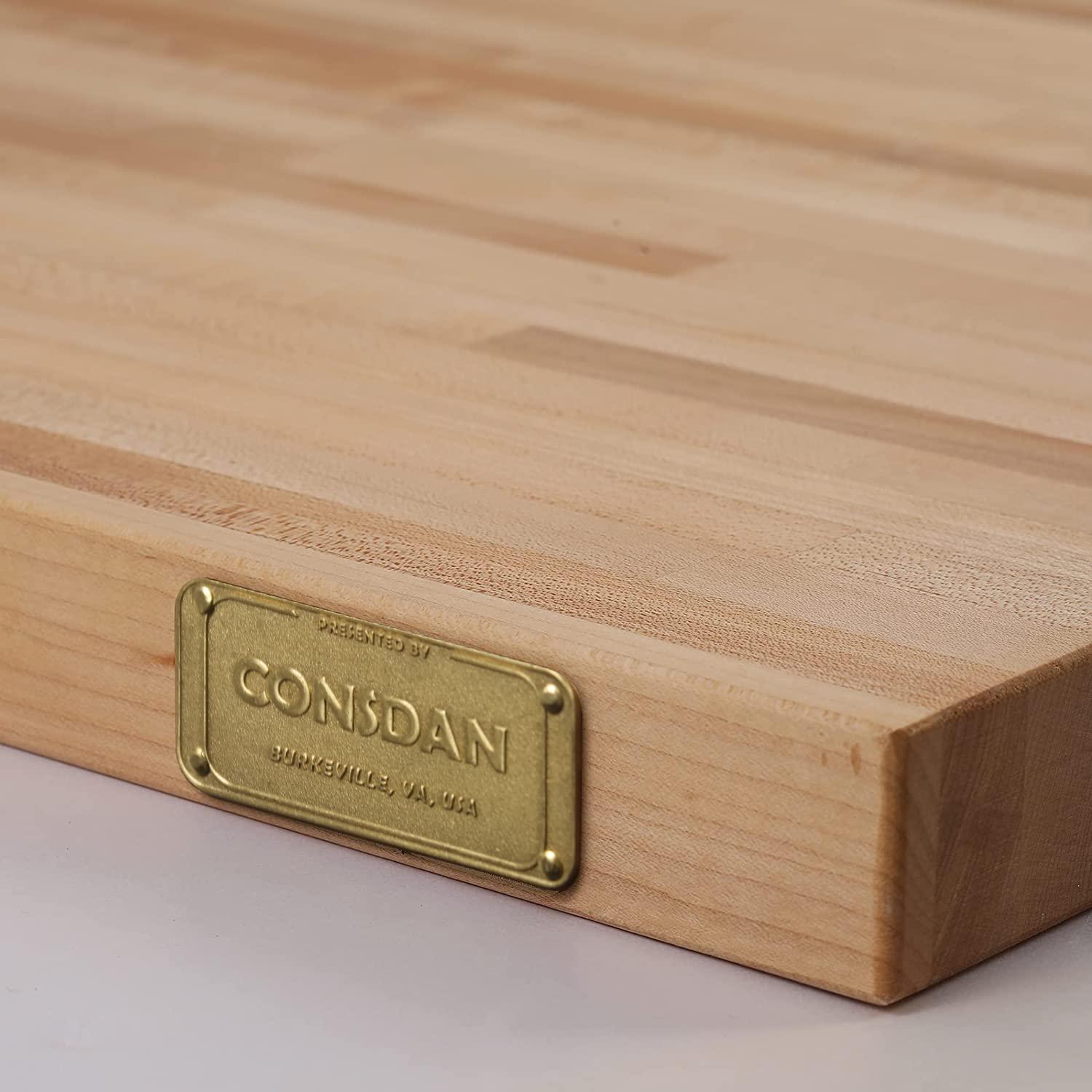 CONSDAN 25'' W Solid Wood Rectangular Square Edge Table Top