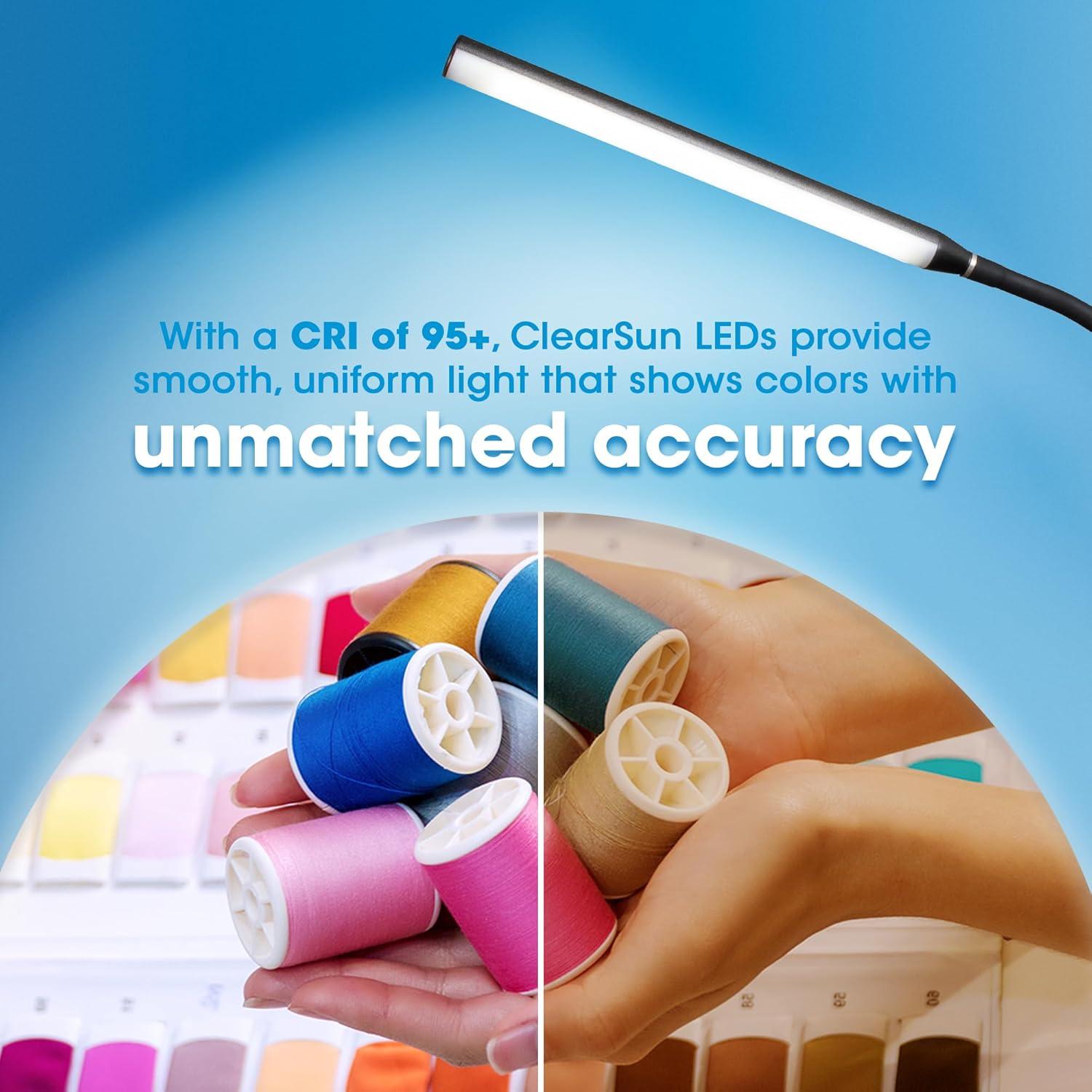 OttLite OttLite Strive LED Desk Lamp with USB, Flexible Neck, 3 Brightness Settings with Touch Controls