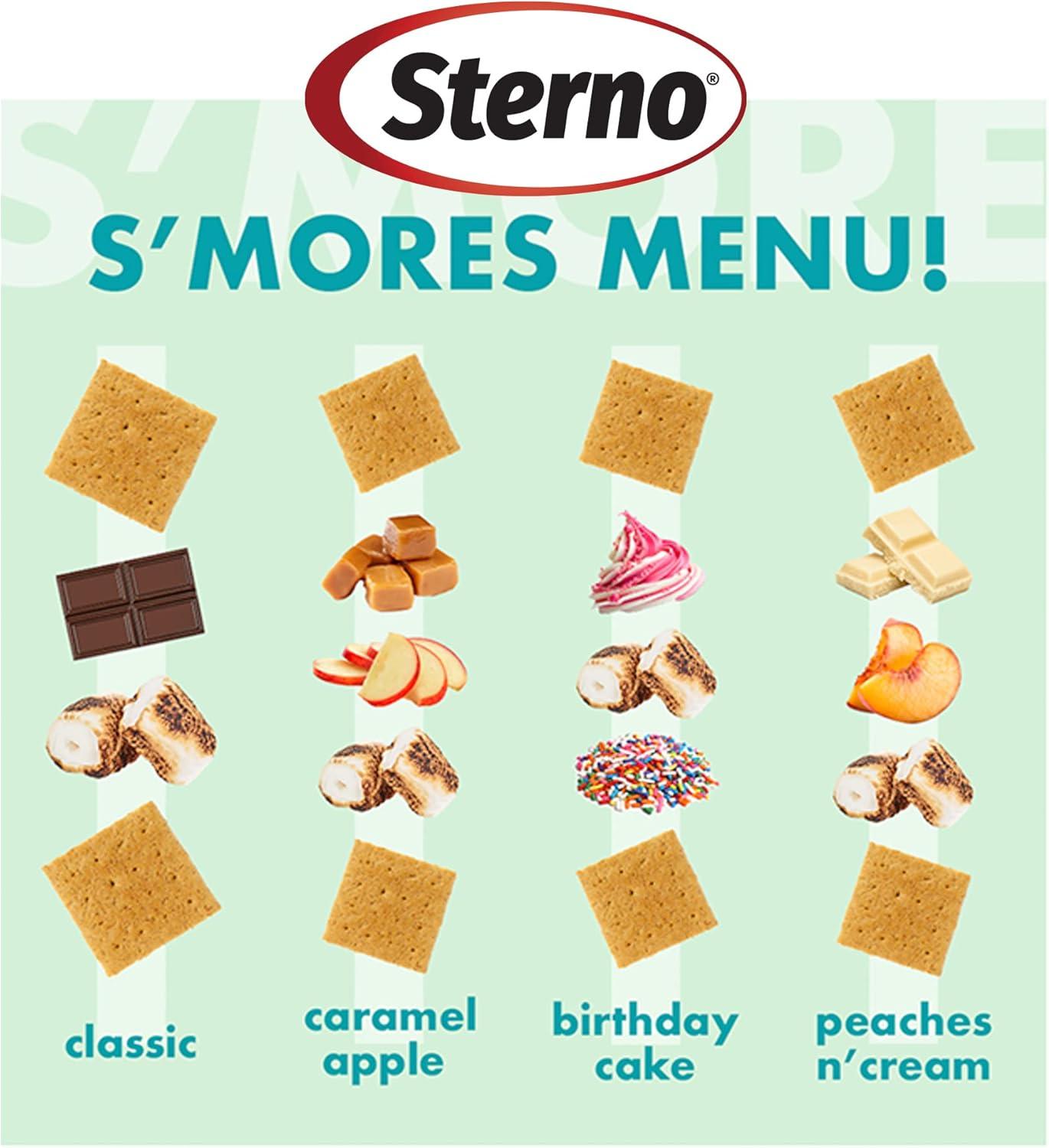 Sterno S'mores Maker Kit Smores Station - Tabletop Smores Maker for Indoor & Outdoor Use, Smores Kit with S'mores Heat Fuel - Tabletop Smores Kit for Kids & Adults - 5-Piece Smores Making Kit
