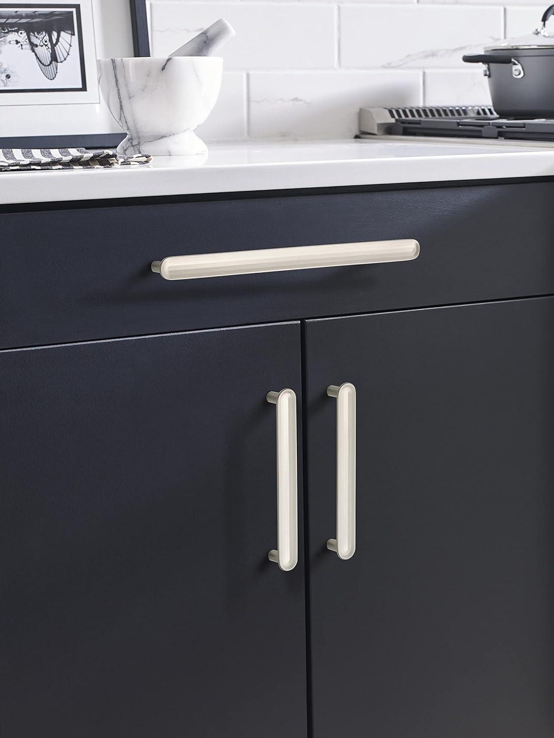 Satin Nickel Brushed Cabinet Bar Pull with Mounting Hardware