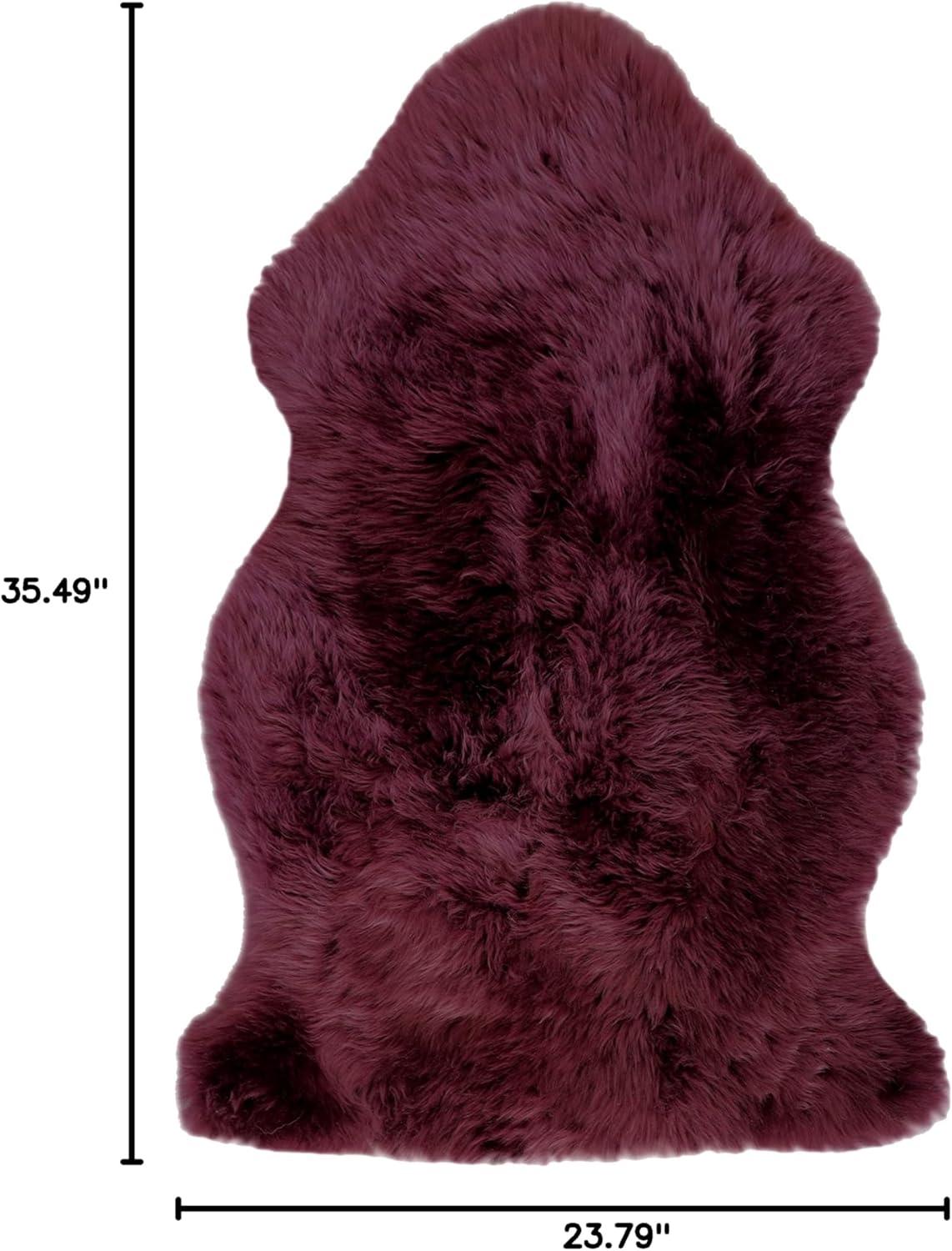 Natural Milan Sheepskin Single Rug | Logan berry | 2'x3'