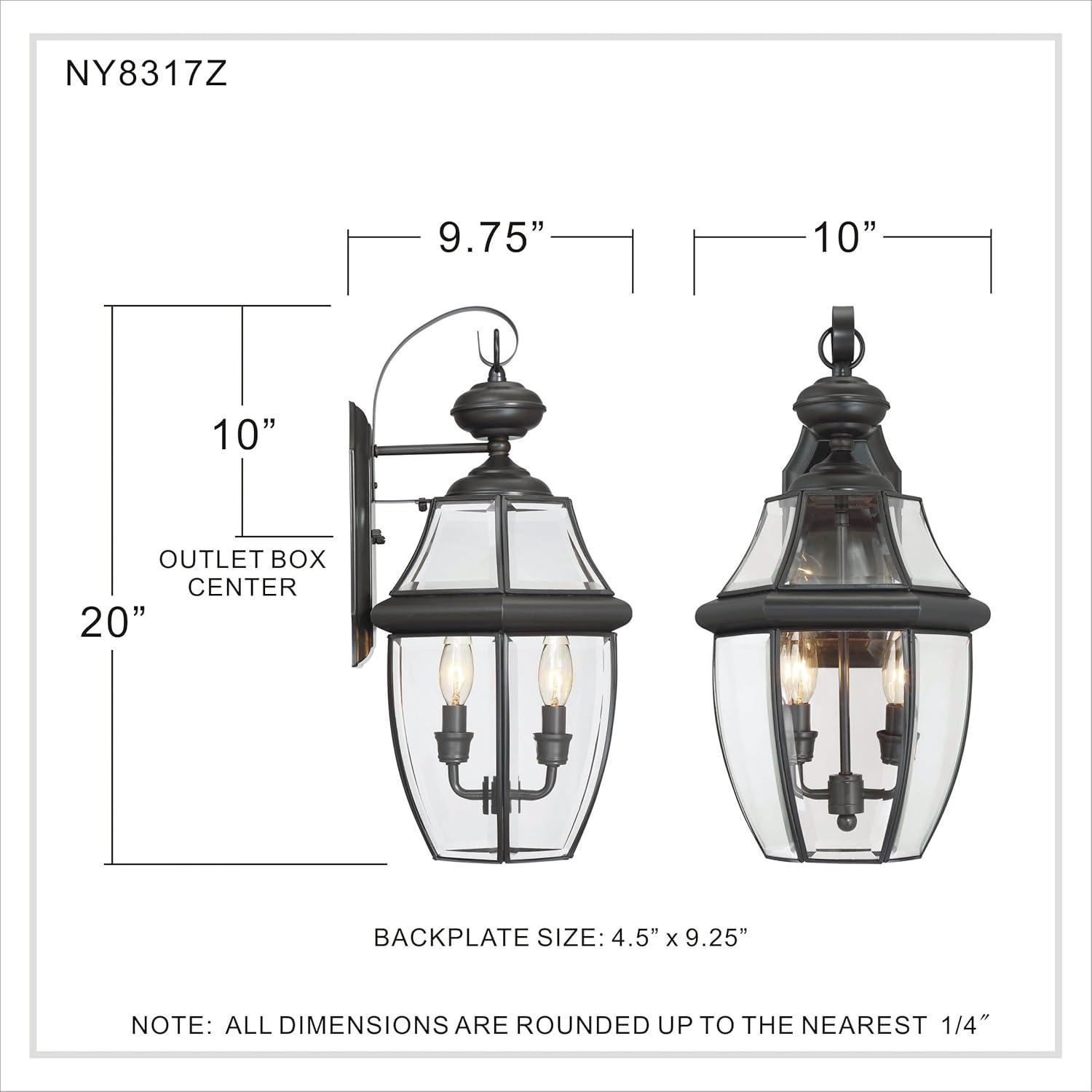 Quoizel Lighting Newbury 2 - Light Sconce in  Medici Bronze