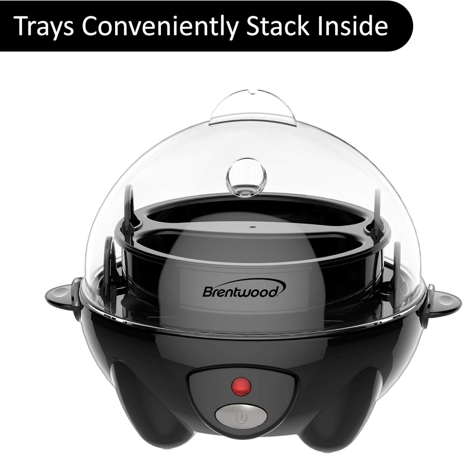 Brentwood Electric 7 Egg Cooker in Black