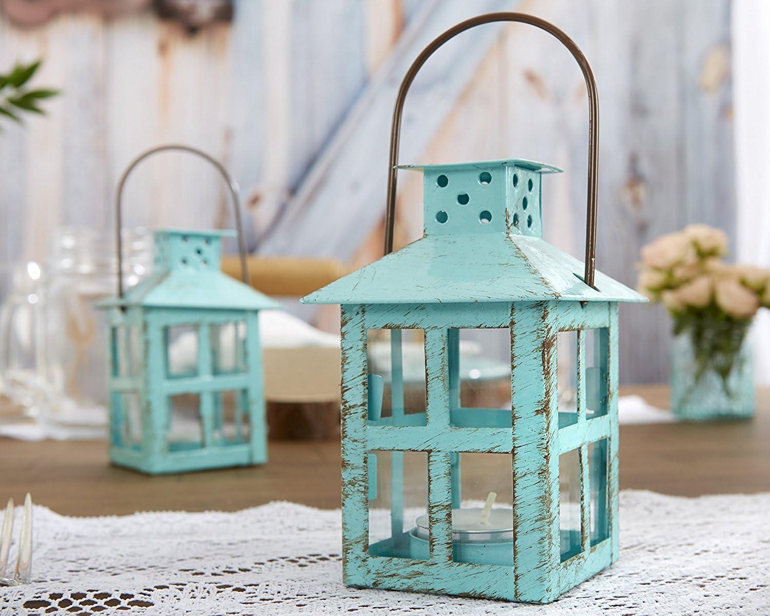 Kate Aspen Vintage Lantern, Blue