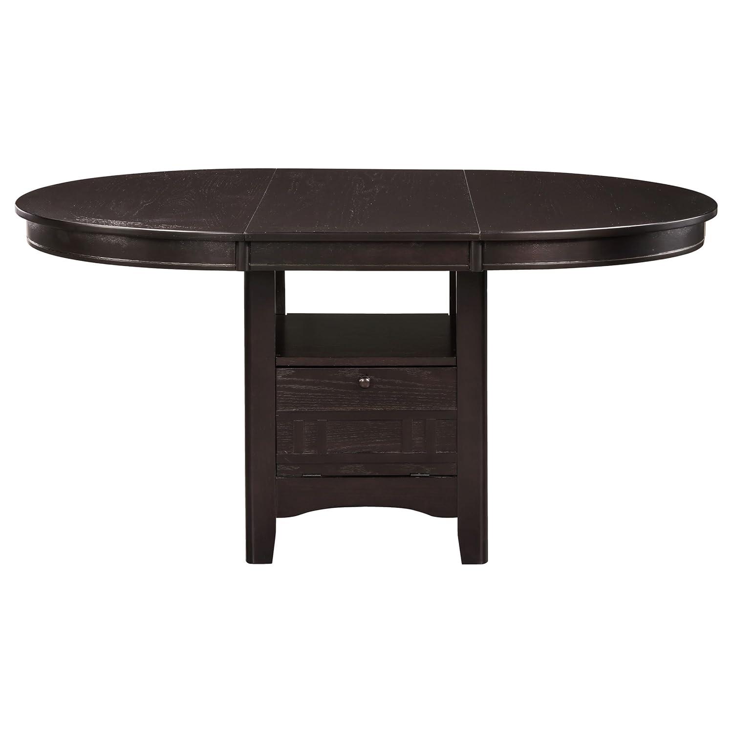 Coaster Furniture Coaster Furniture Lavon Oval Extension Leaf Dining Table Espresso