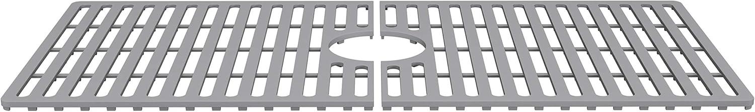 Silicone Grid VIGO Matte Stone 32" L x 15" W Bottom Sink Grid for 36 in. Single Bowl Kitchen Sink