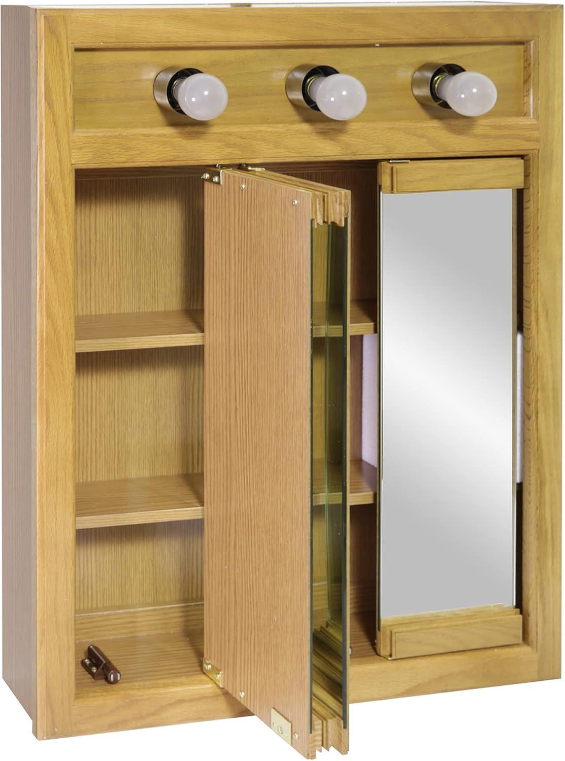 Richland 24-Inch Wood Medicine Cabinet in Nutmeg Oak