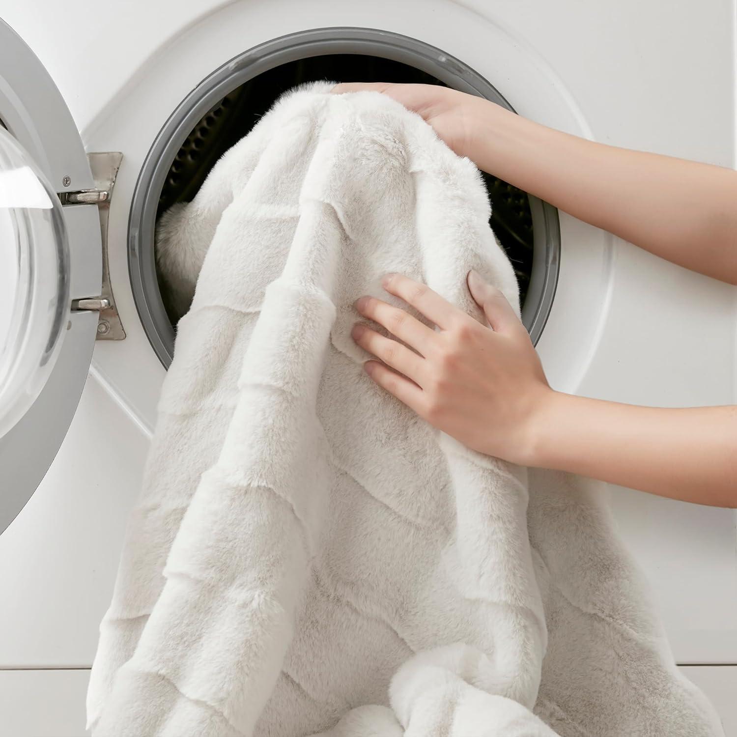 Madison Park Vivienne Faux Fur Throw