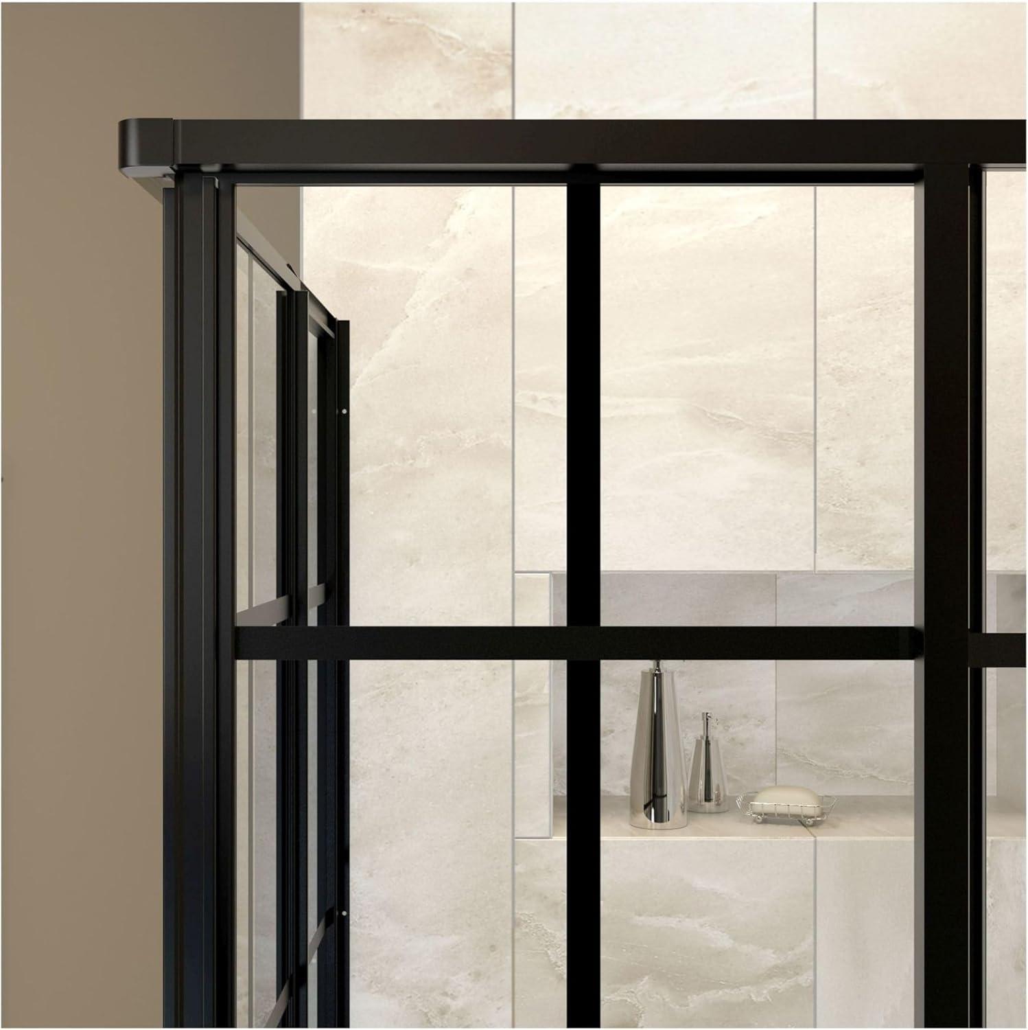 French Corner 34.5" W x 34.5" D x 72'' H Framed Square Shower Enclosure