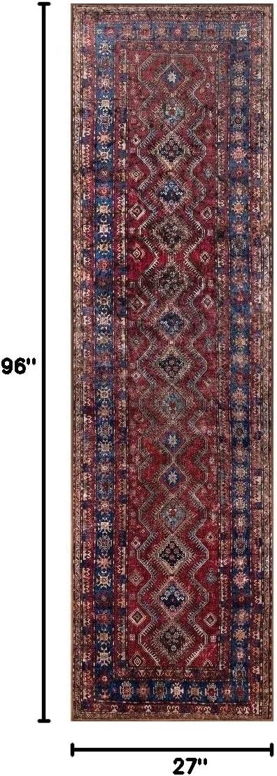 Karachi Rezi Rug Burgundy - Momeni