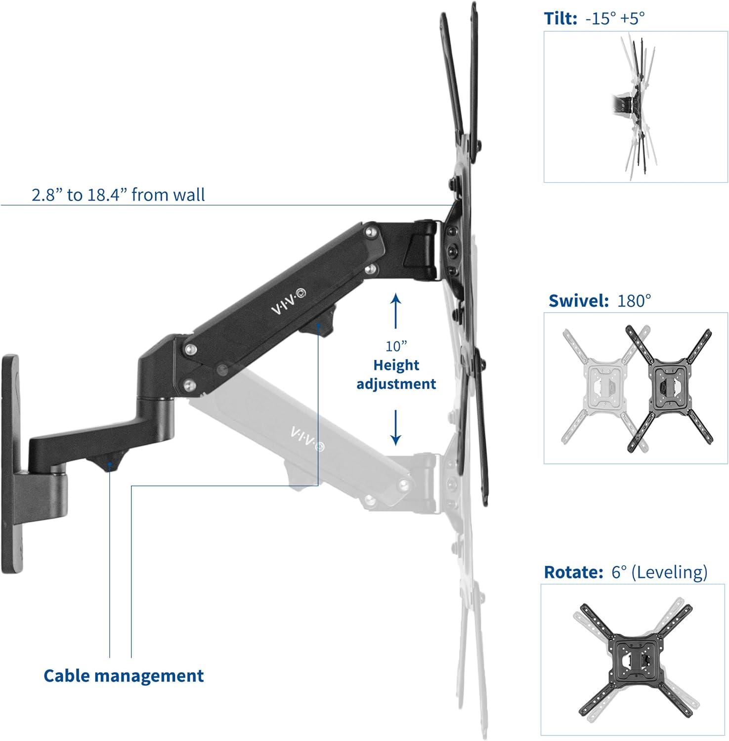 Vivo Premium Aluminum TV Wall Mount