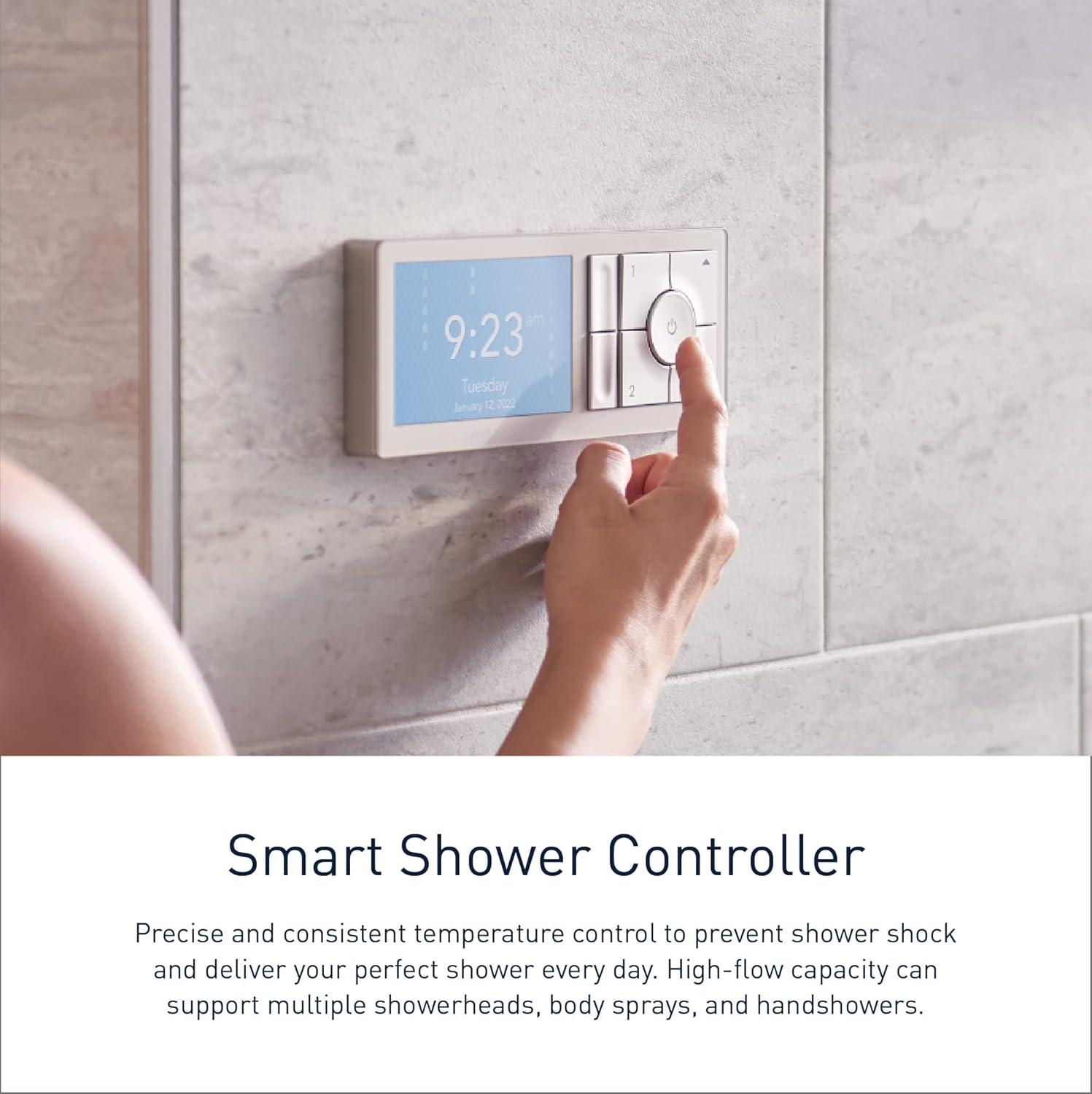 U by Moen Smart Shower 4-Outlet Digital Shower Controller for Thermostatic Shower Valve