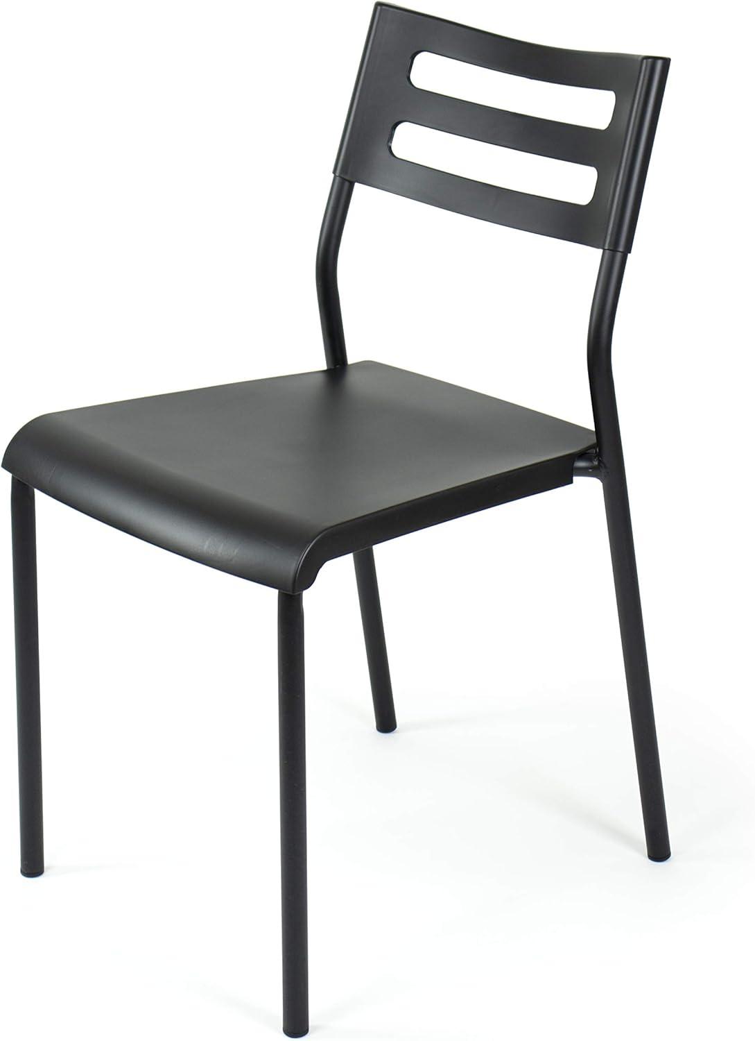 Plastic Desk Chair with Metal Frame - Humble Crew