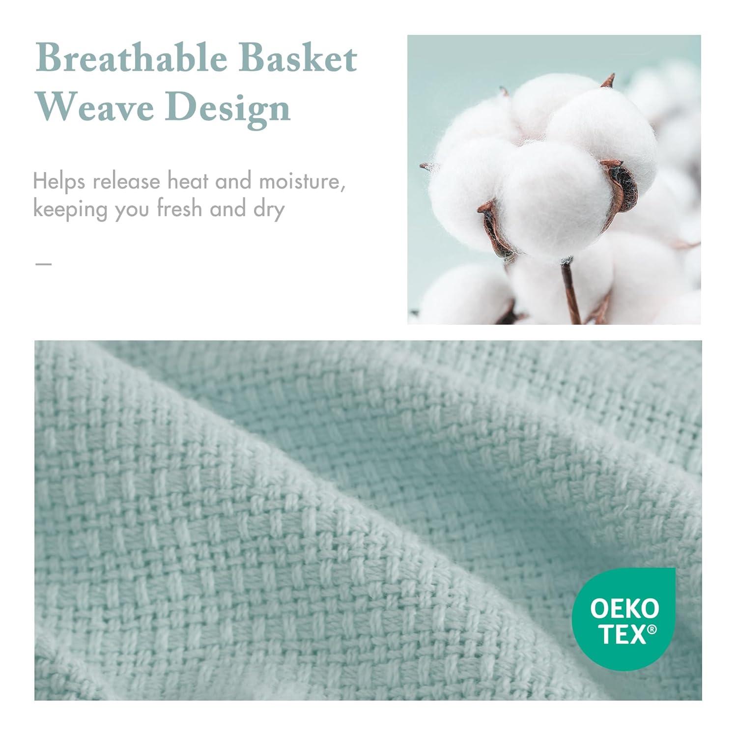 Freshspun Basketweave Cotton Blanket