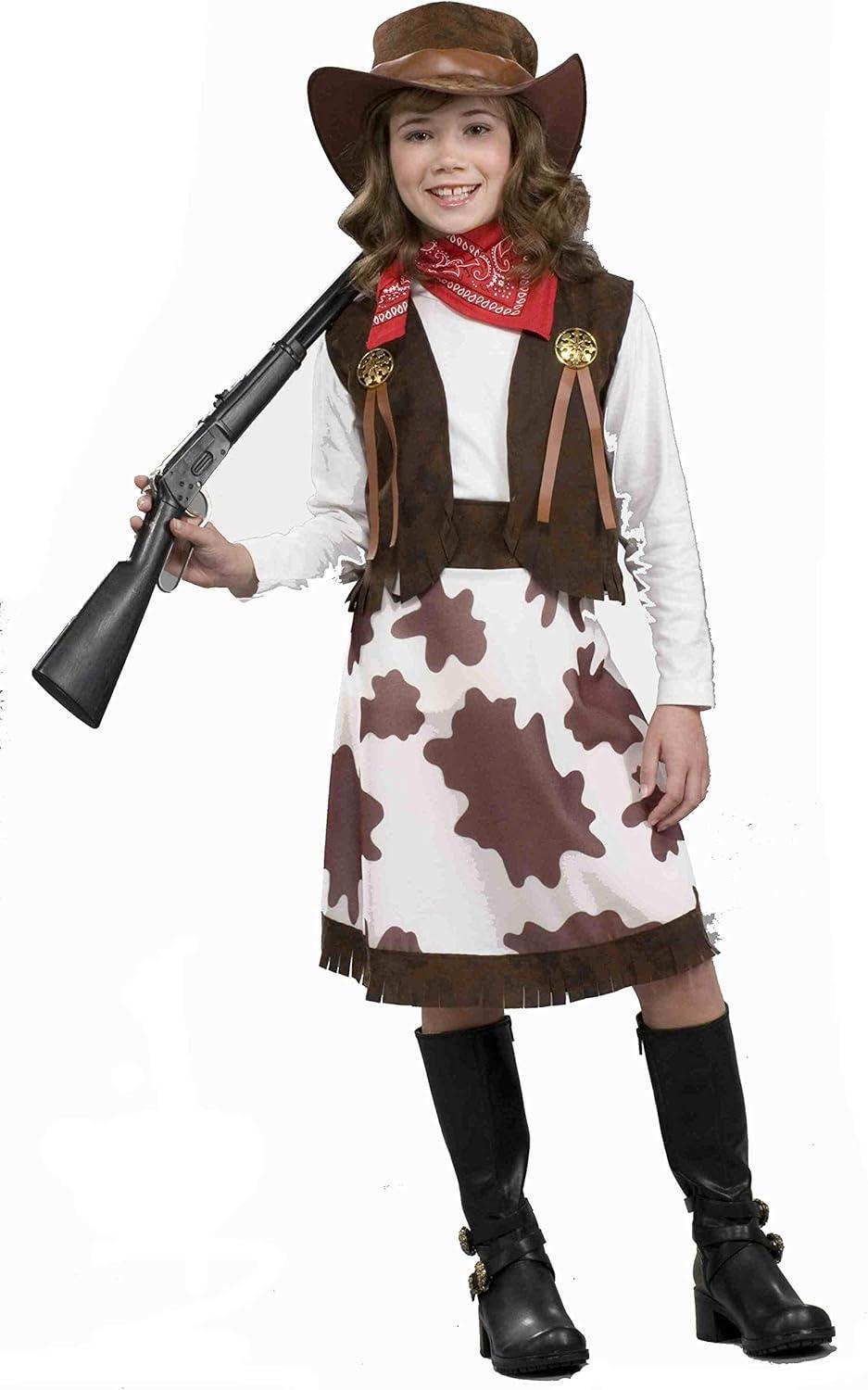 Kids Cowgirl Outfit For Girls Cowgirl Outfit Set With Toddler Cowgirl Hat Western Themed Dress-Up Outfits