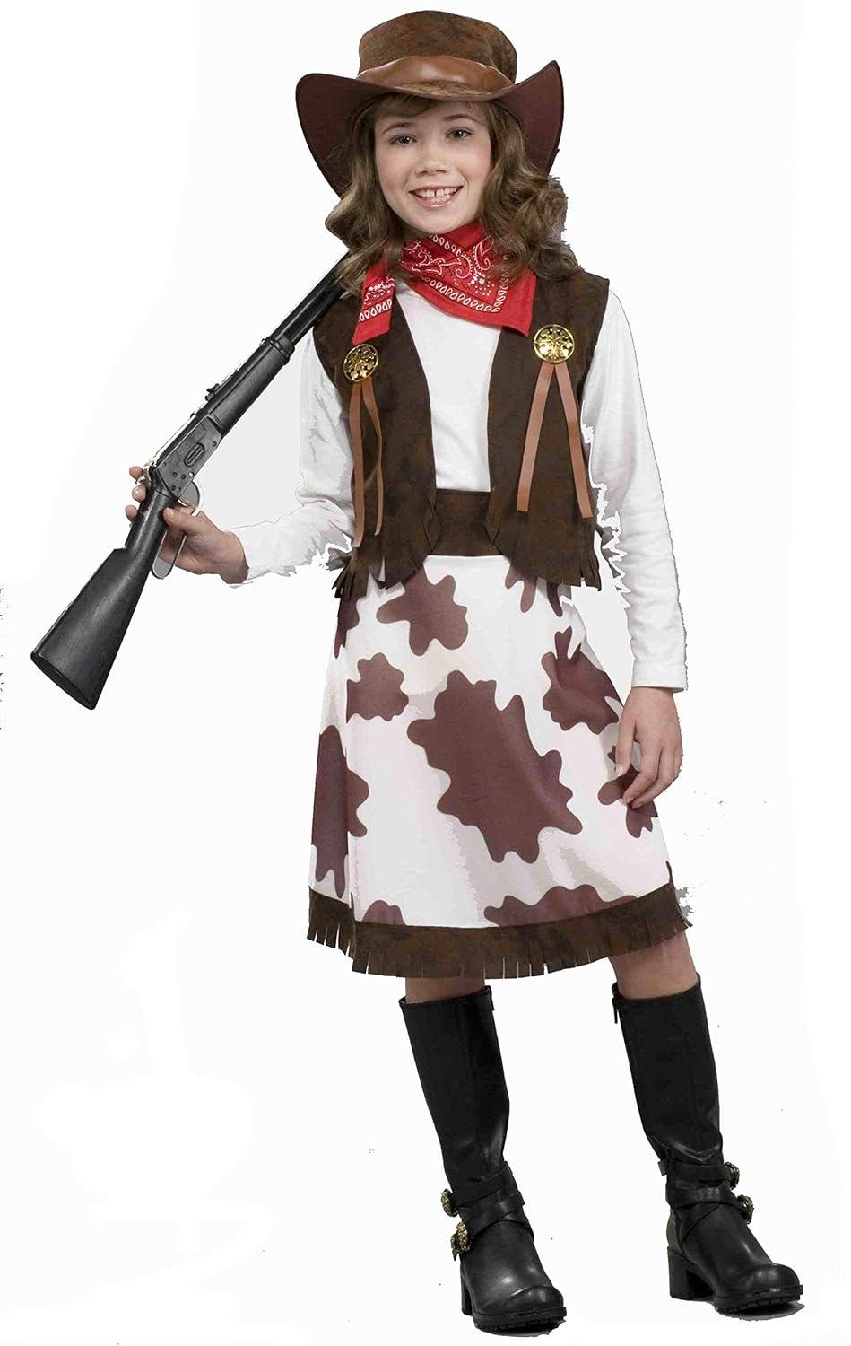 Kids Cowgirl Outfit For Girls Cowgirl Outfit Set With Toddler Cowgirl Hat Western Themed Dress-Up Outfits