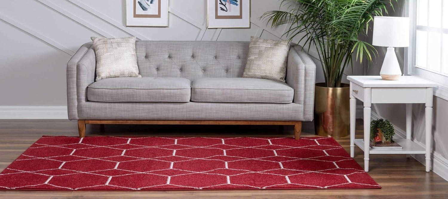 Unique Loom Trellis Frieze Geometric Trellis Indoor Woven Area Rug