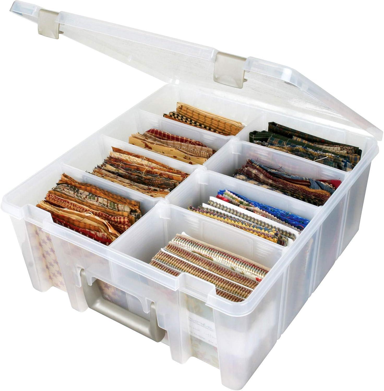 ArtBin Super Satchel Boxes, Double Deep Base, Transparent