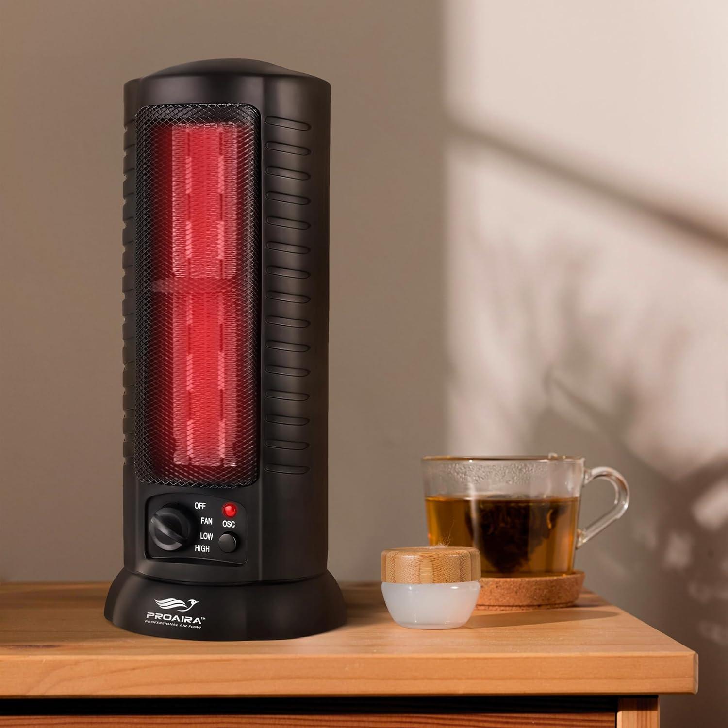 Proaira 750 Watt 5120 BTU Electric Tower Space Heater