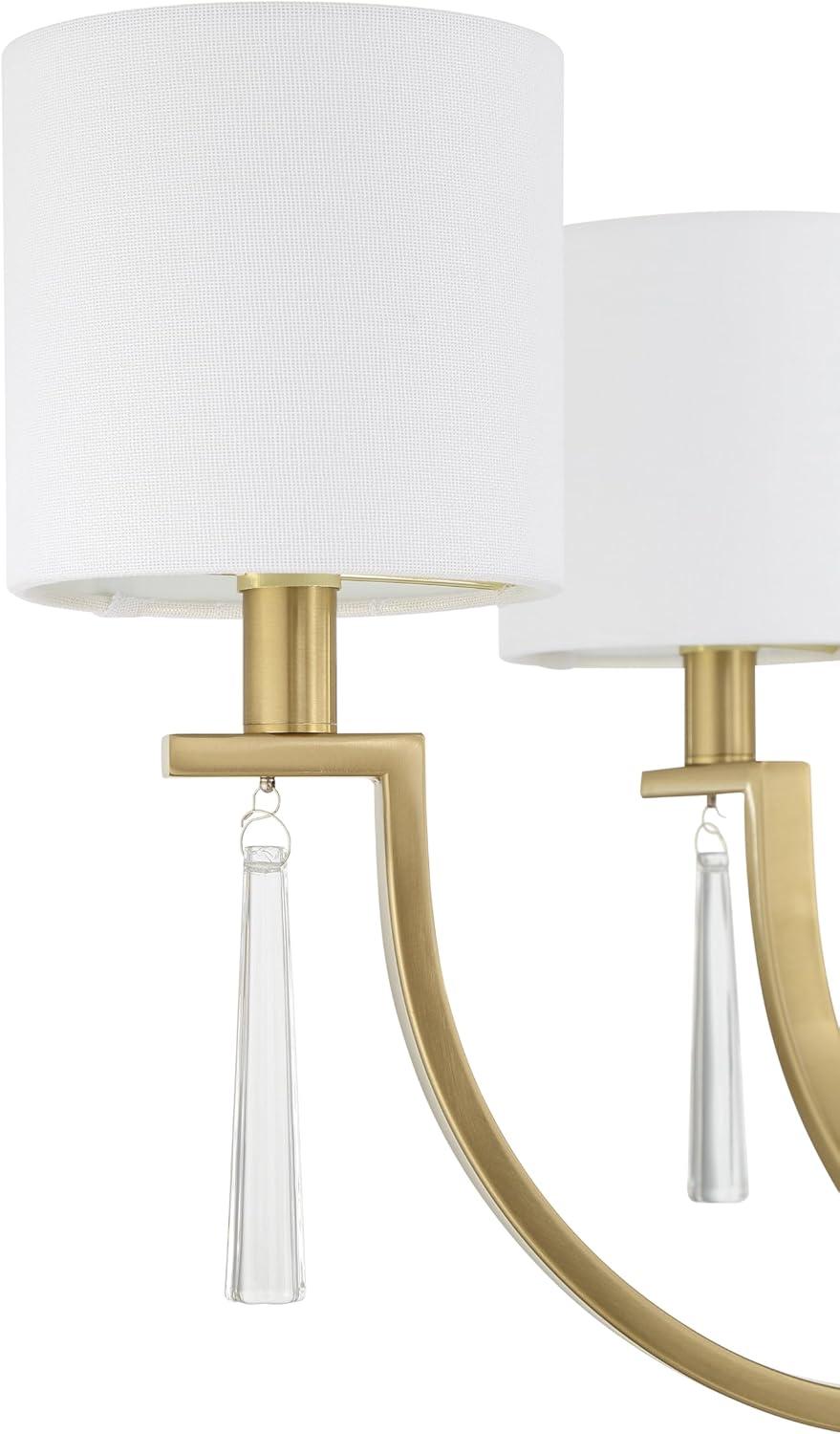 Craftmade Lighting Fortuna 6 - Light Chandelier in  Satin Brass