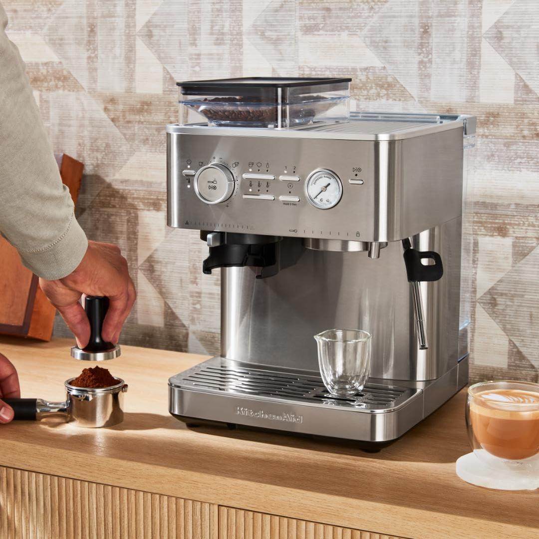 KitchenAid® Semi Automatic Espresso Machine with Burr Grinder in Juniper