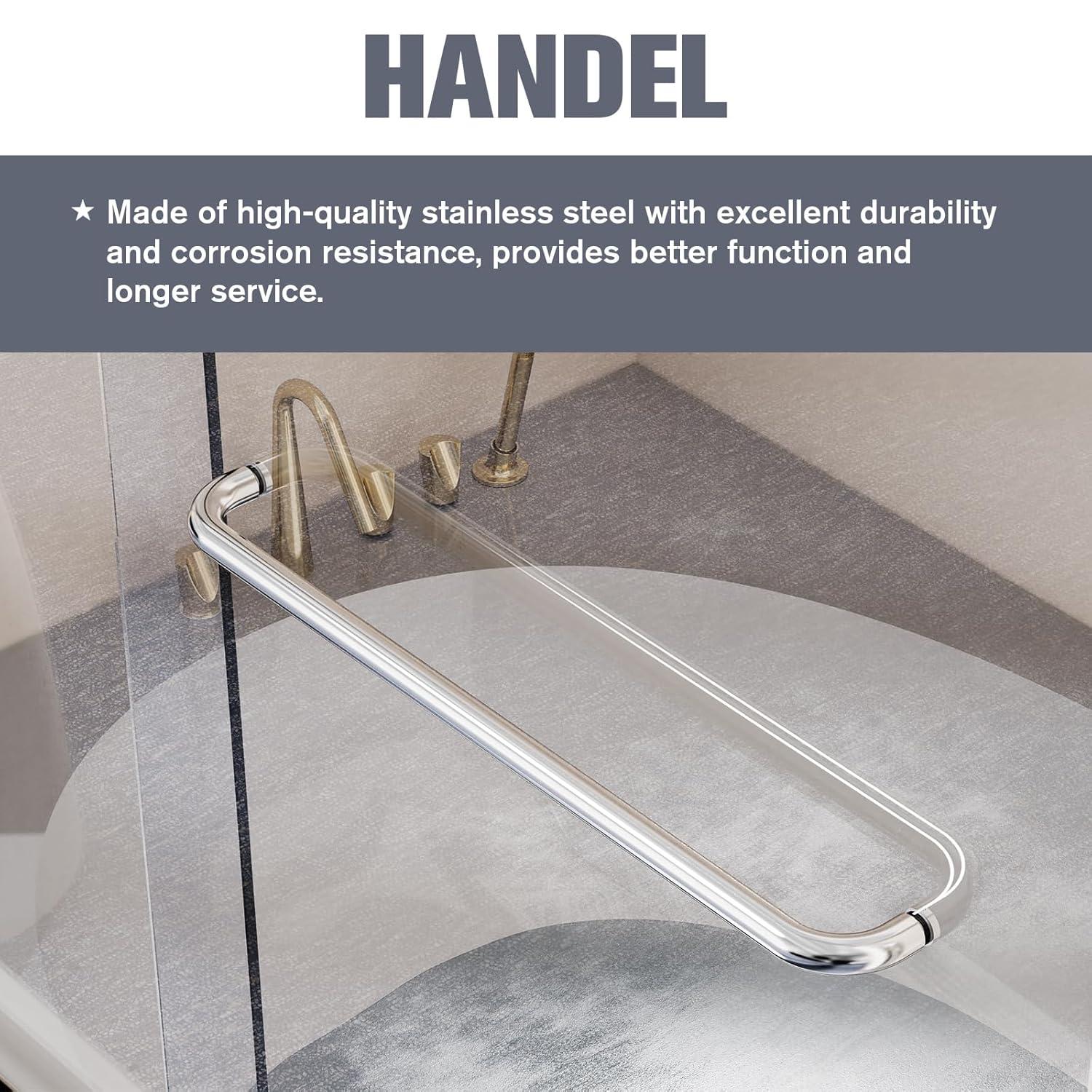 56"-60"W*58" H Semi-Frameless Double Sliding Tub Door, Bypass Bathtub Shower, 1/4" (6mm) Thick SGCC Tempered Glass Door, Chrome