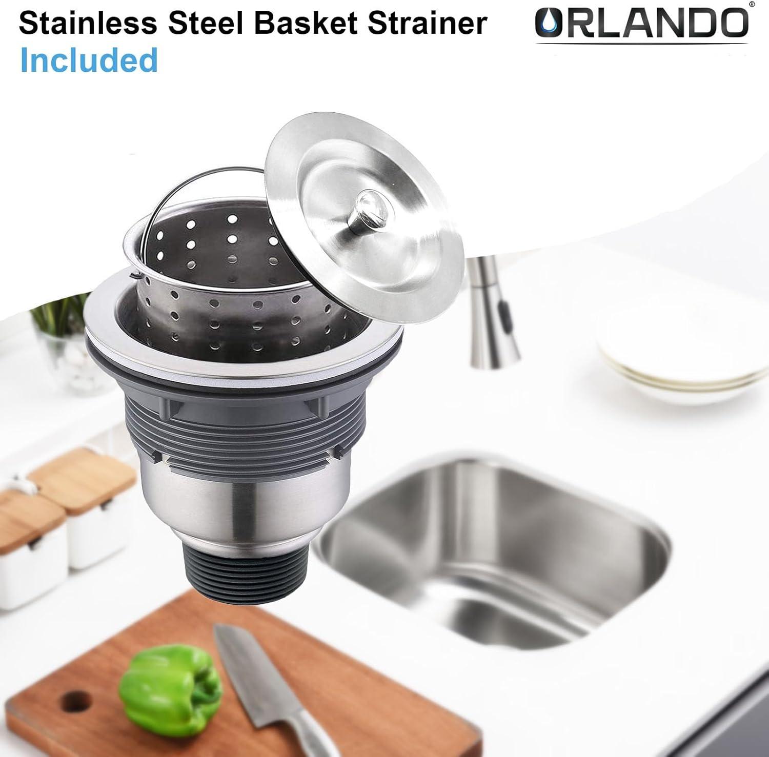 13.25'' L Undermount Single Bowl Stainless Steel Kitchen Sink