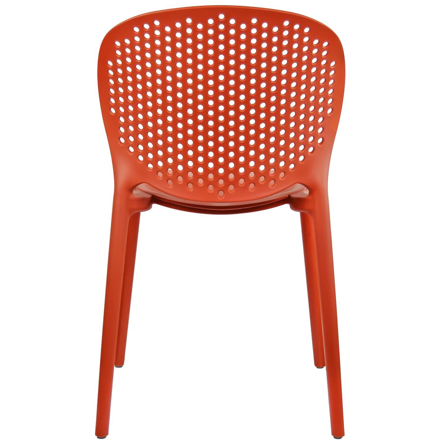 2xHome Outdoor Stacking Dining Side Chair (Set of 2)