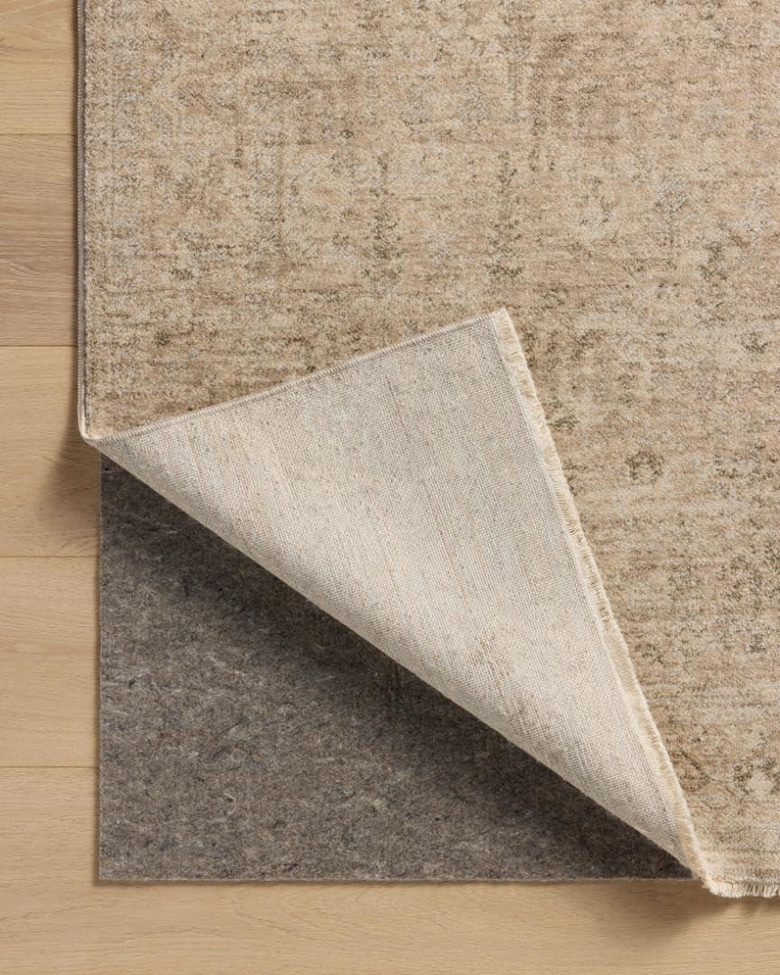 Junie II Rug Magnolia Home by Joanna Gaines x Loloi - Oatmeal and Smoke / 7'10" Round