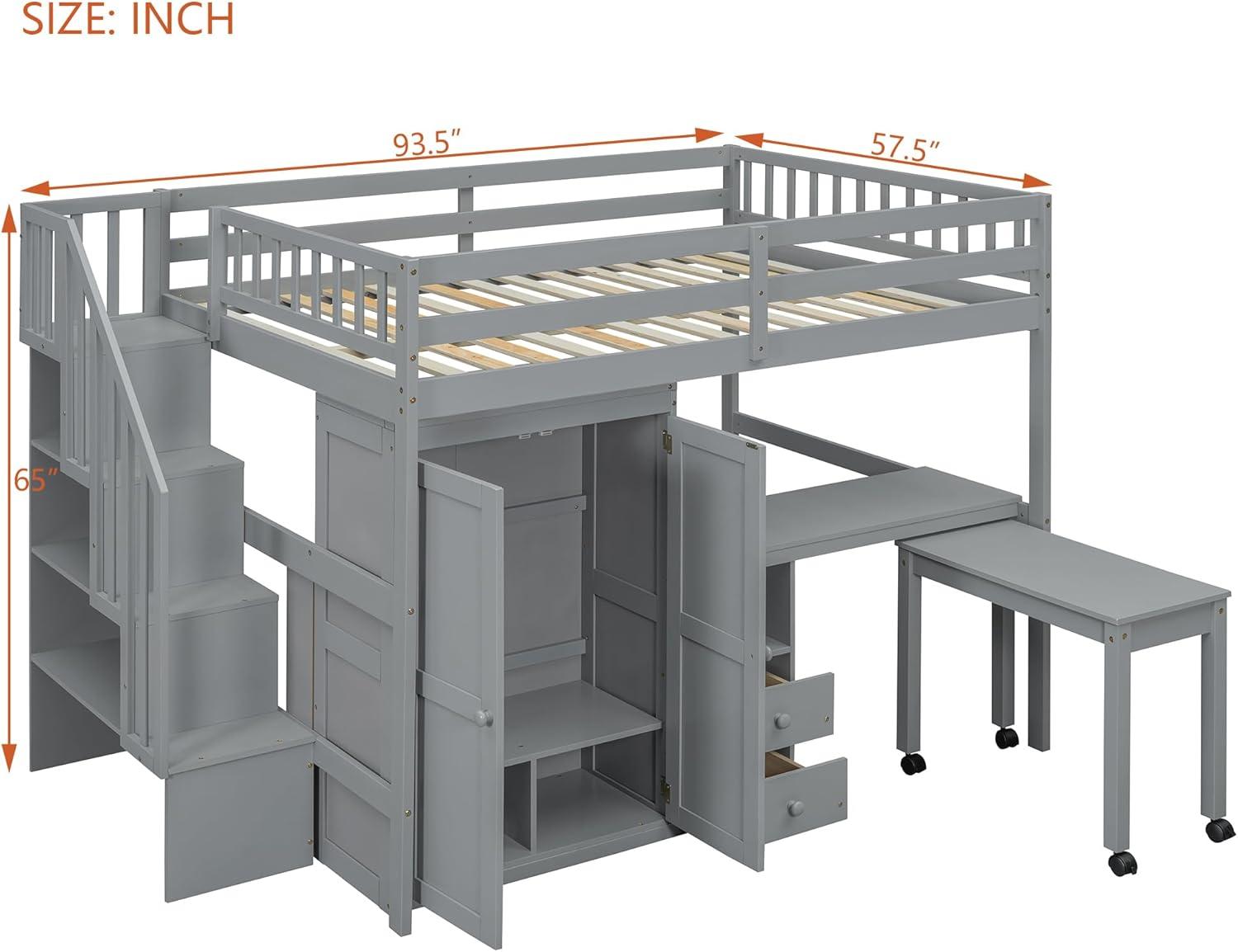 Reprise Designs Desk & Wardrobe – Space-Saving Multifunctional Loft Bed