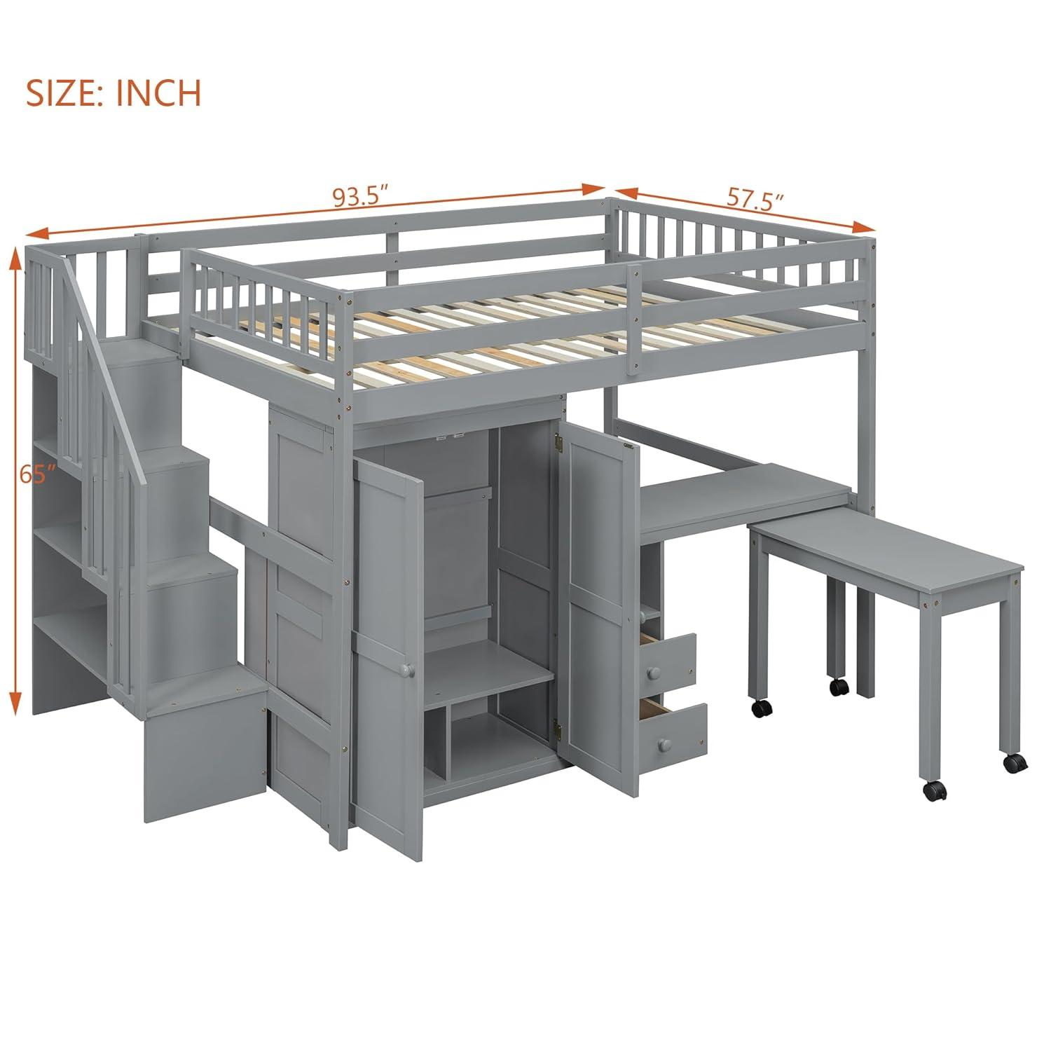 Reprise Designs Desk & Wardrobe – Space-Saving Multifunctional Loft Bed