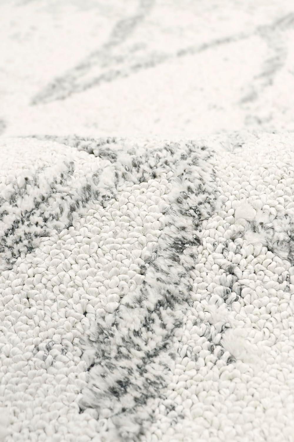 Sutton Polypropylene Ivory/Gray Area Rug