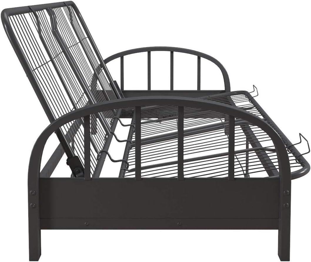 DHP Aiden Futon Frame, Gunmetal Grey