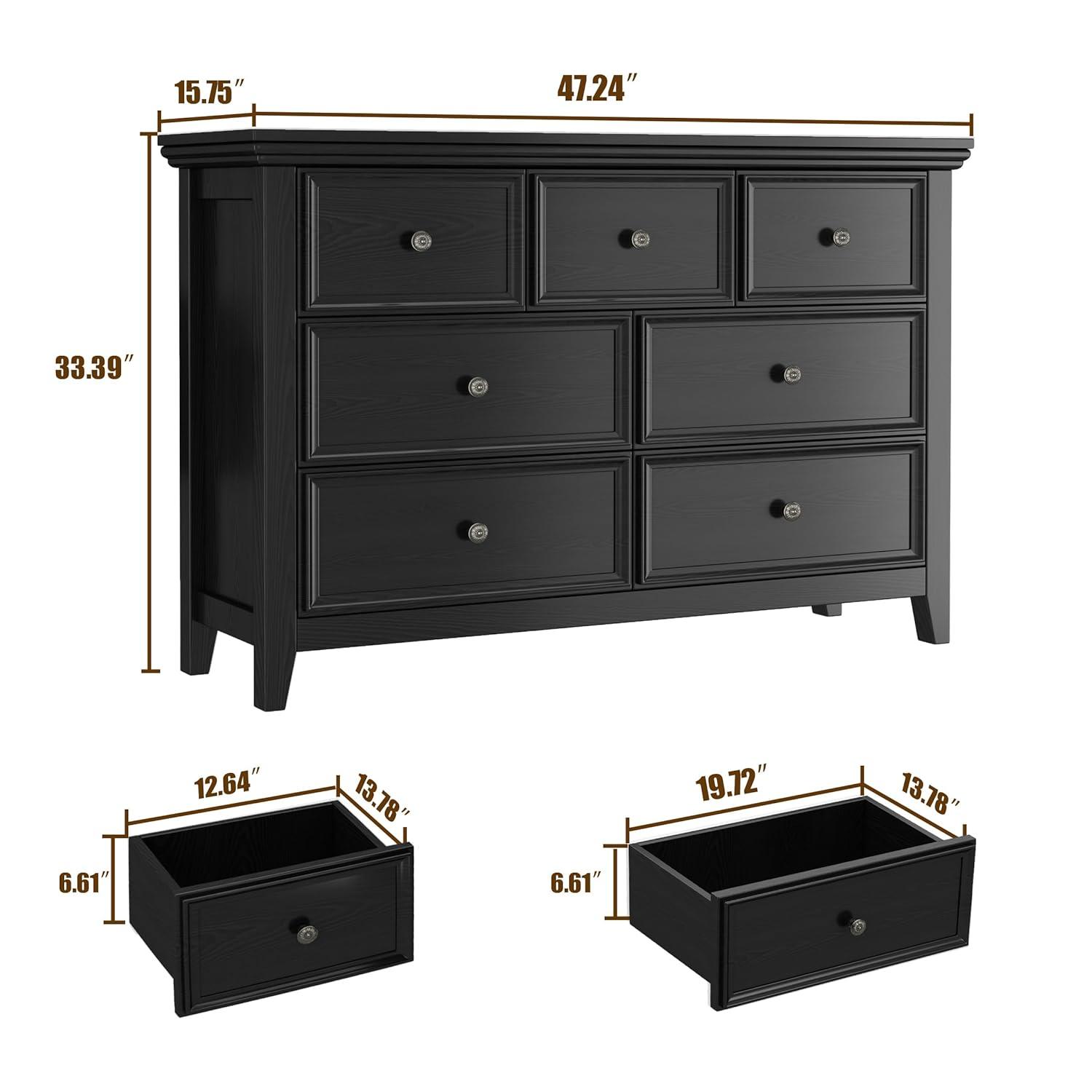 Drawers Dresser for Bedroom White - 5-drawer