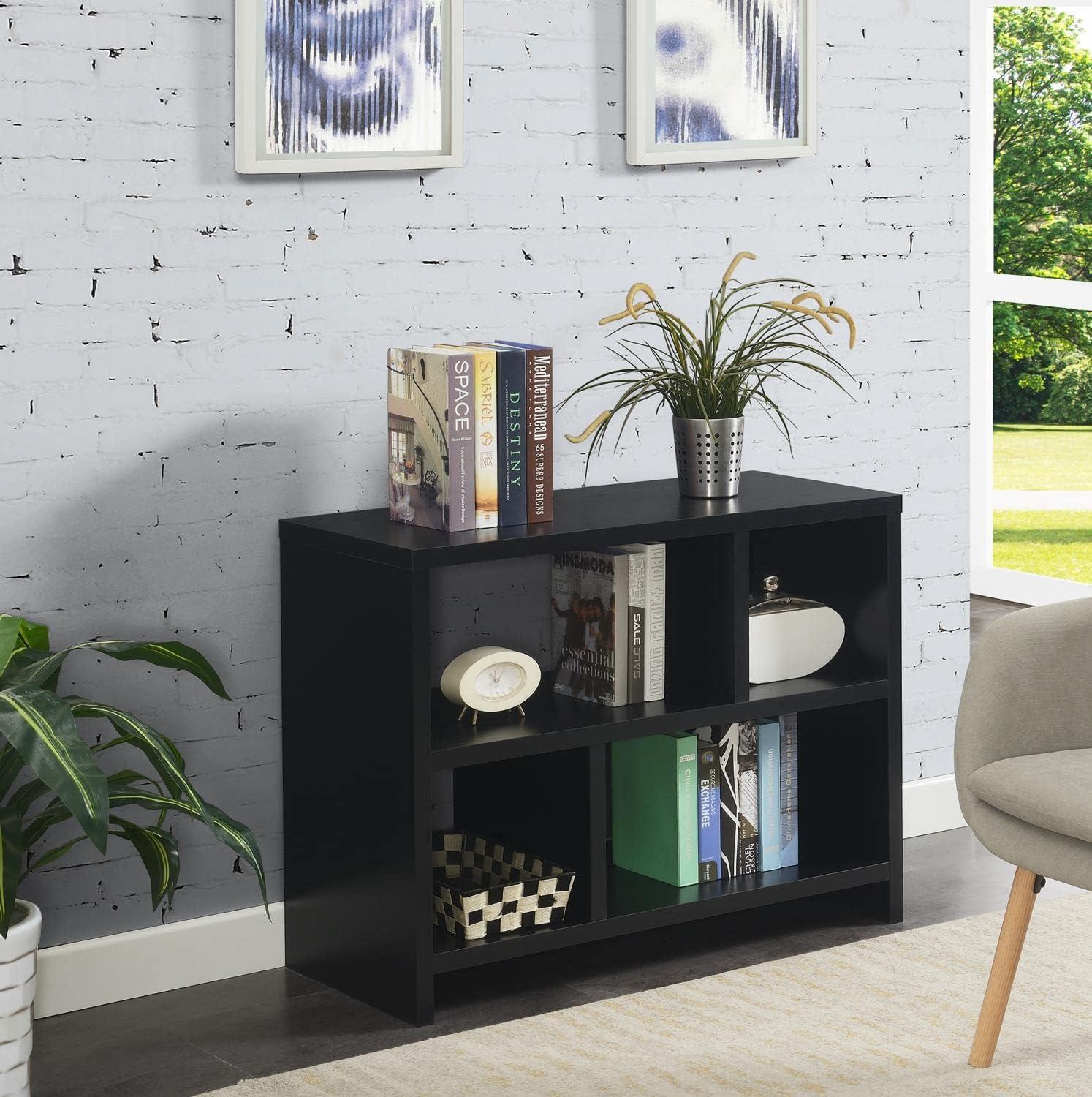 Convenience Concepts Northfield Console 3 Tier Bookcase, Black