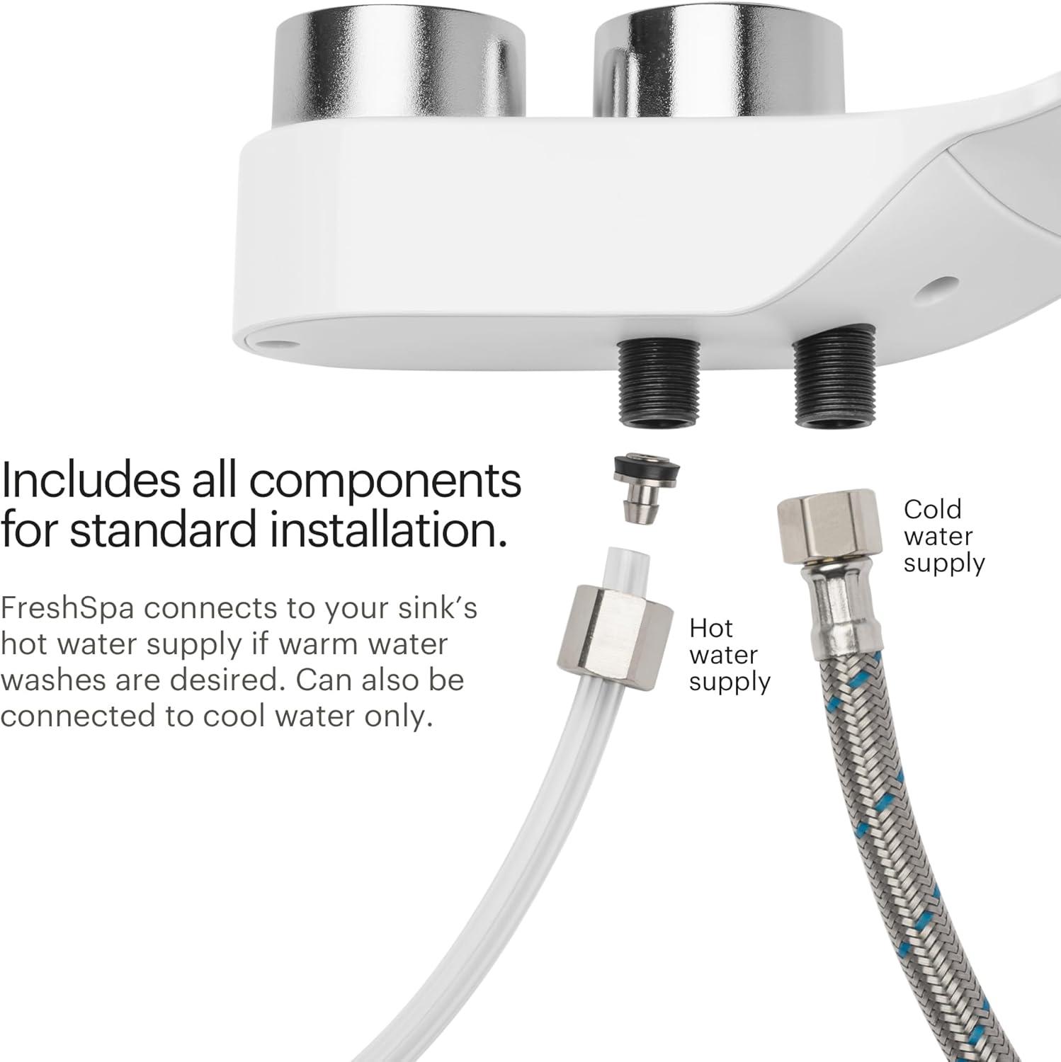 Brondell FSR-25 FSR-25 Freshspa Comfort+ Bidet Attachment, Dual Temp, Dual Nozzles