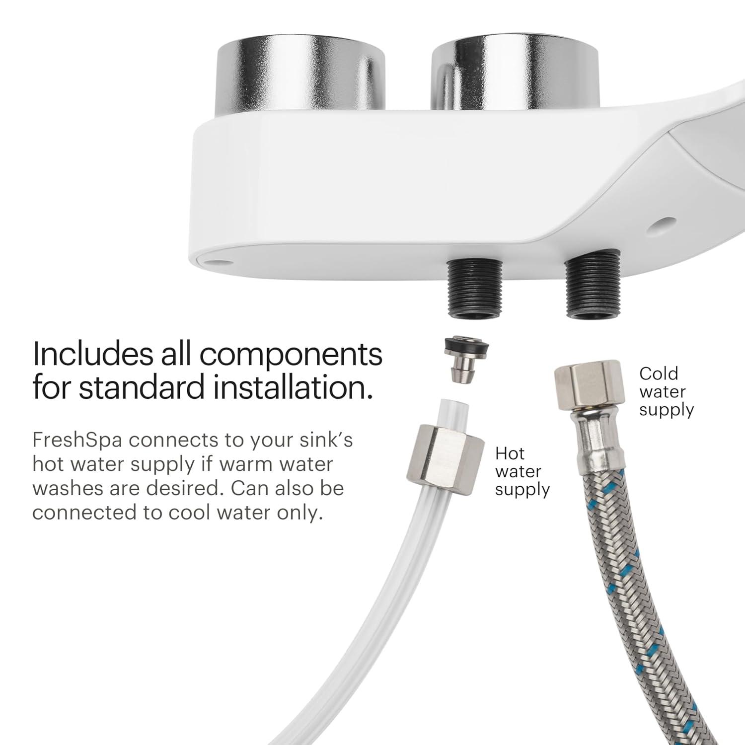 Brondell FSR-25 FSR-25 Freshspa Comfort+ Bidet Attachment, Dual Temp, Dual Nozzles