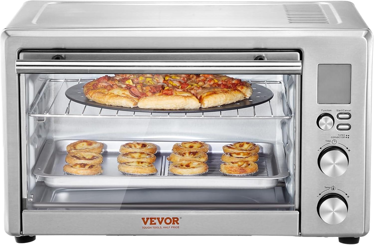 Stellweilan Tessberg Countertop Convection Oven 28L Toaster Baker 10-IN-1 1800W for Home Use
