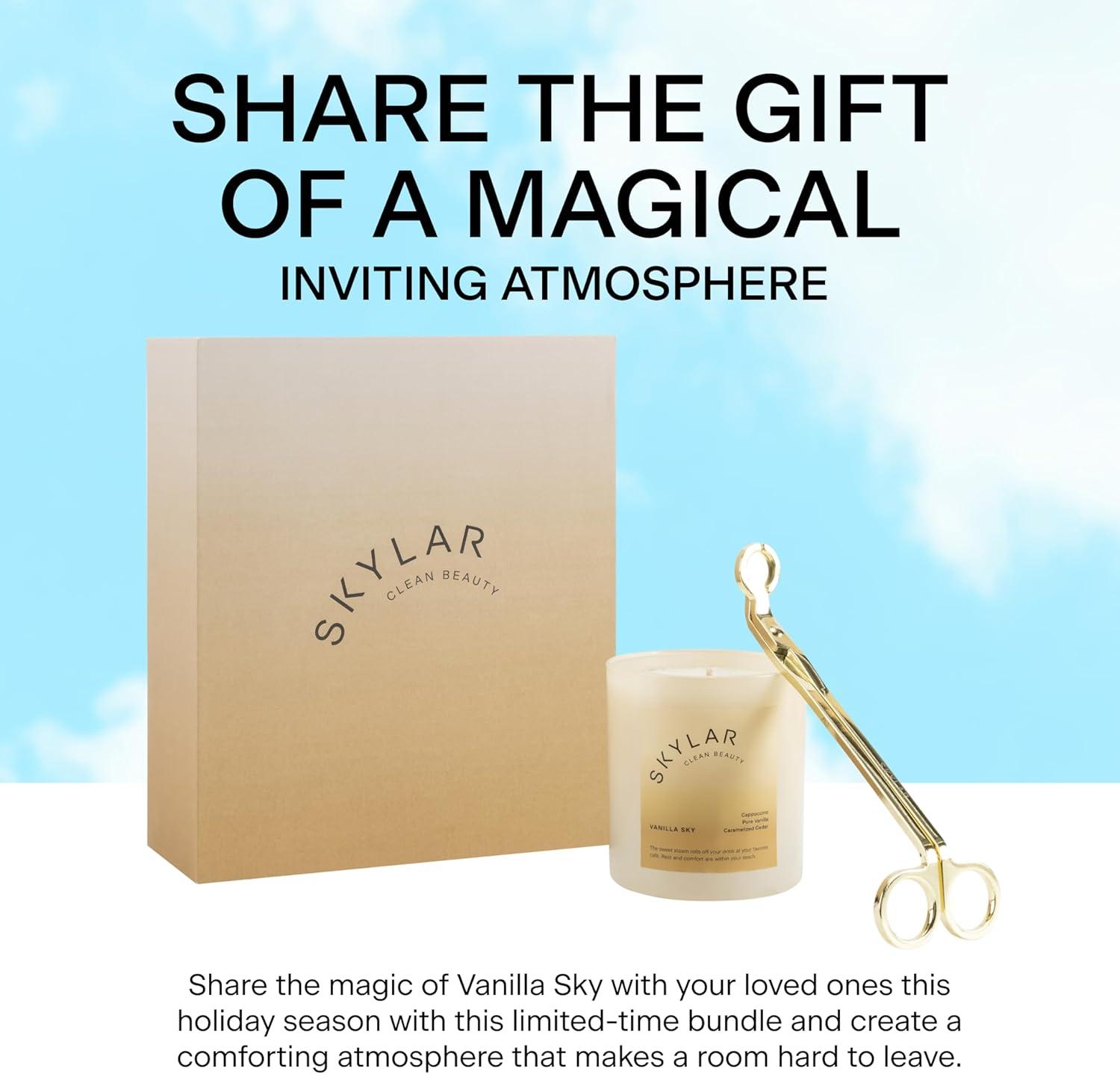 Skylar Coconut Cove Candle, Non-Toxic Clean-Burning Candles with Soy Coconut Wax, Fresh Soy Candles for Home, Scented Candles USA Made & Hand-Poured