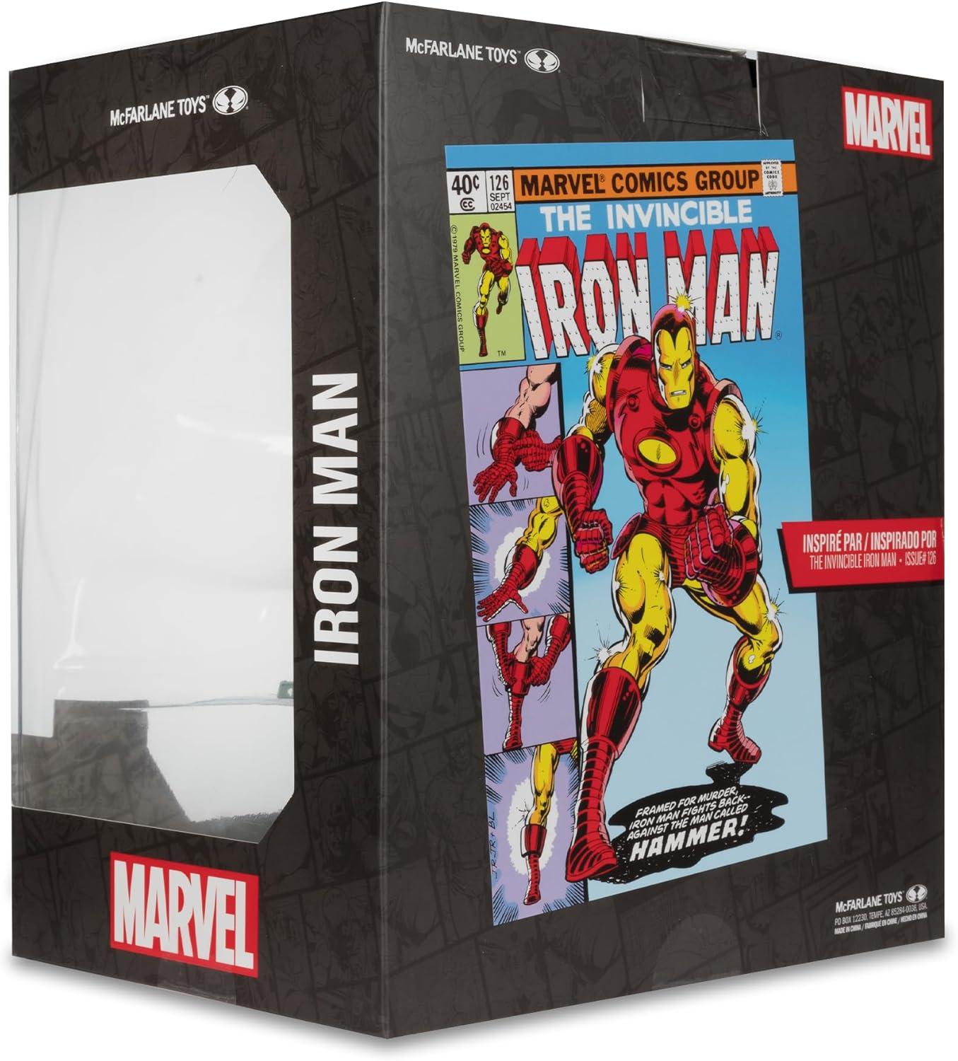 Iron Man (The Invincible Iron Man #126) 1:10th Scale Posed Figure w/Scene - McFarlane Toys