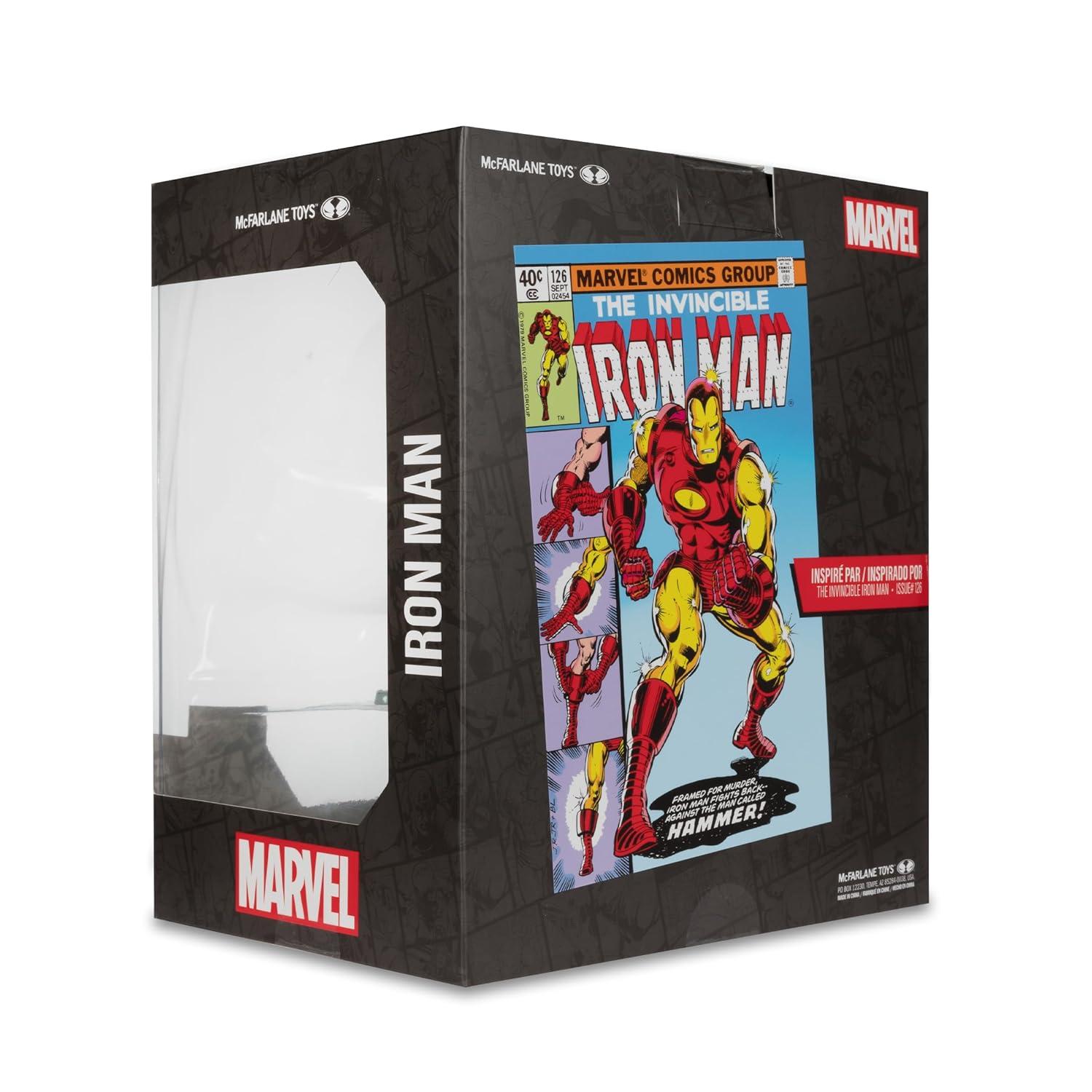 Iron Man (The Invincible Iron Man #126) 1:10th Scale Posed Figure w/Scene - McFarlane Toys