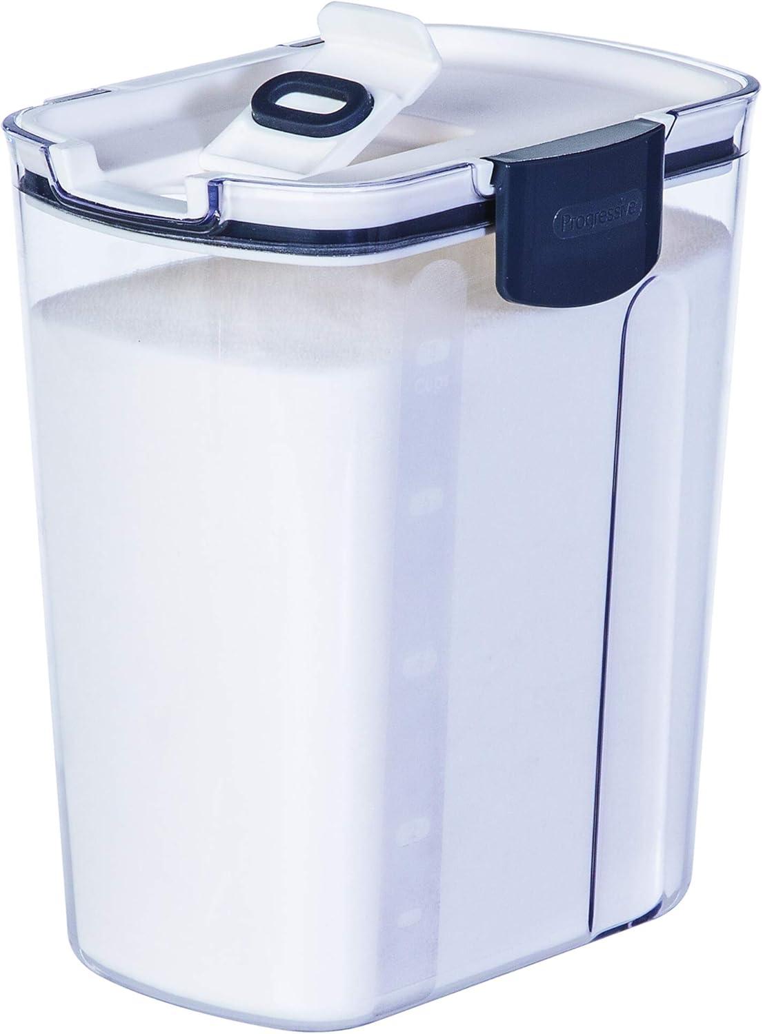 Clear BPA-Free Plastic Sugar Storage Container with Flip Top Lid