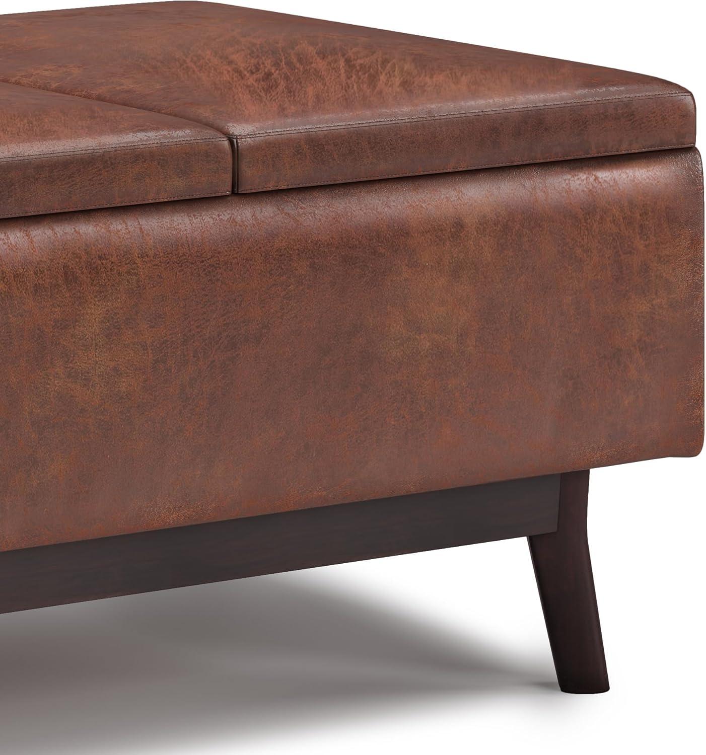 Owen Faux Leather Ottoman