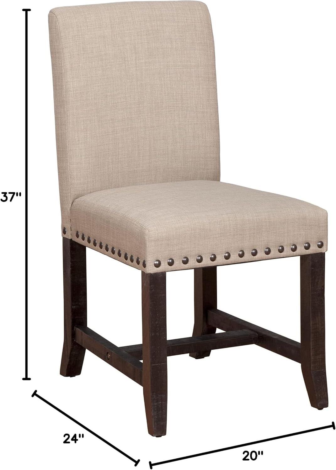 Modus Furniture Yosemite Upholstered Dining Chair in Cafe (Set of 2)