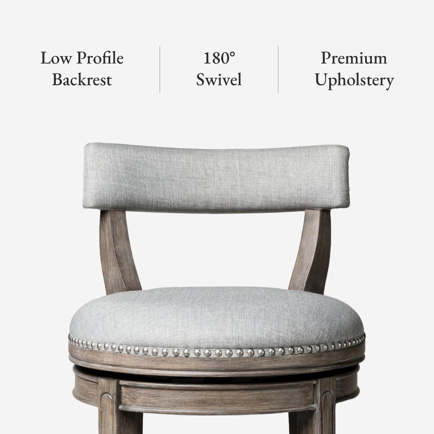 Maven Lane Maven Lane Alexander Stool with Fabric Upholstery