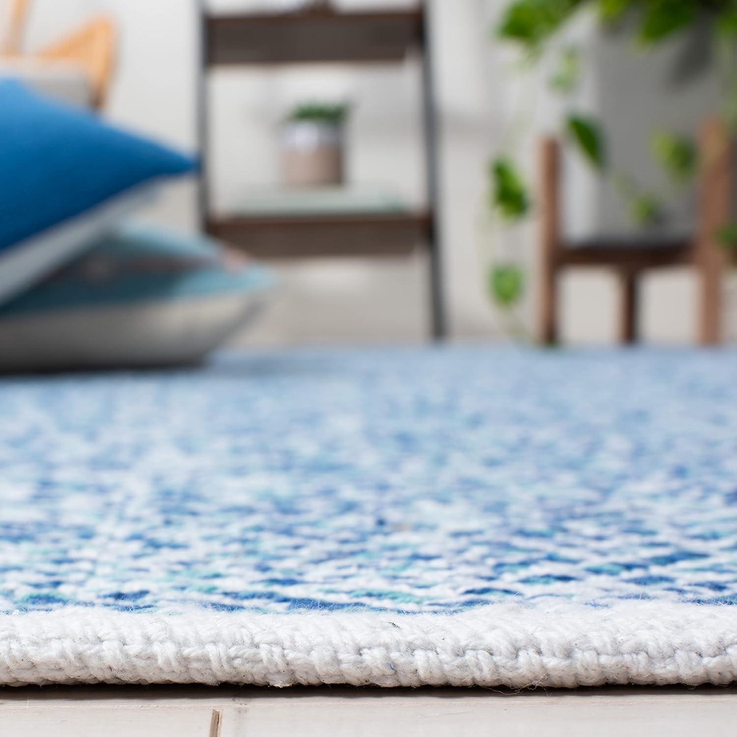 SAFAVIEH Nantucket Noelle Geometric Chevron Area Rug, Blue, 9' x 12'