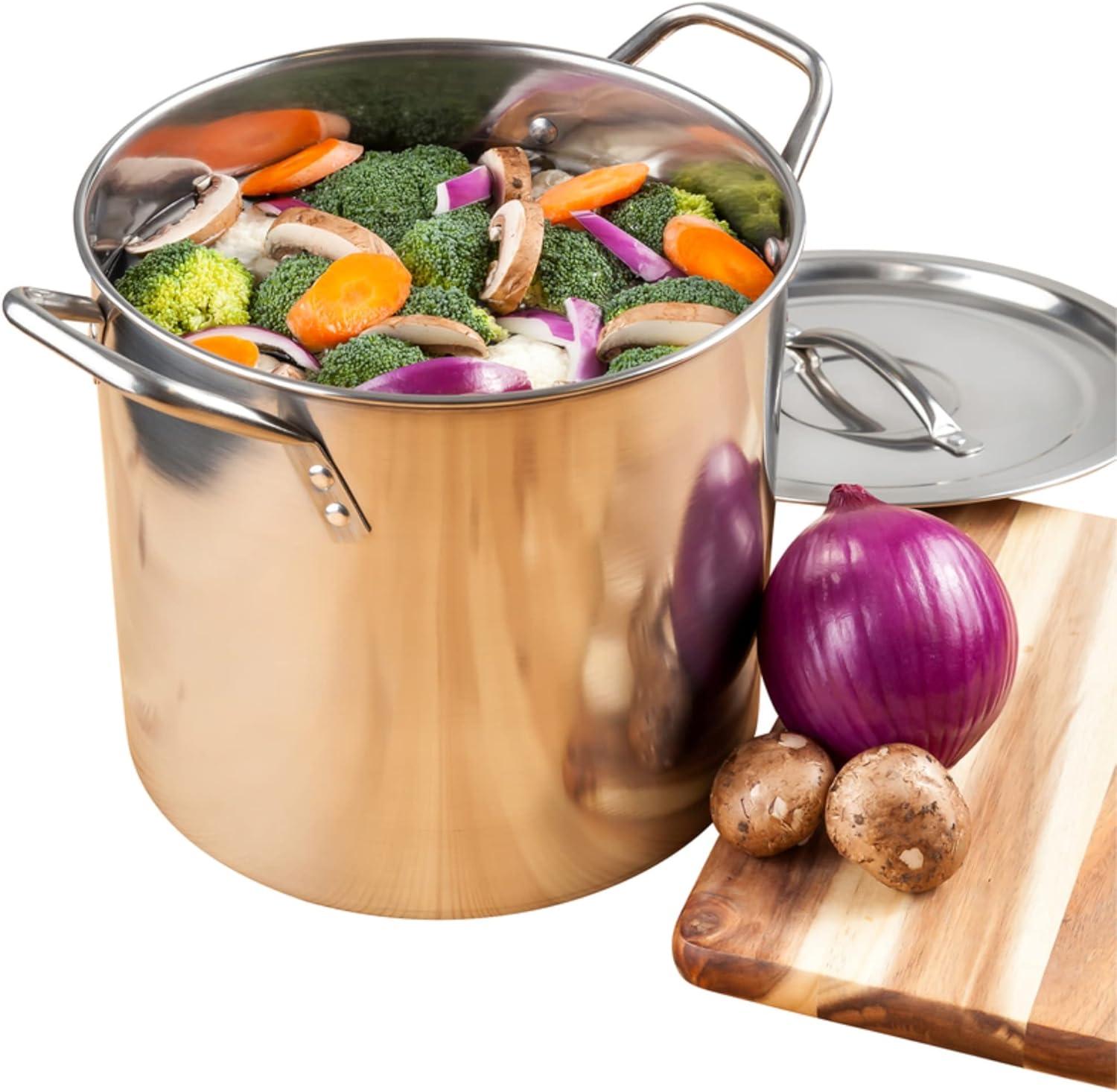 McSunley McSunley 20 Quarts Stainless Steel Stock Pot