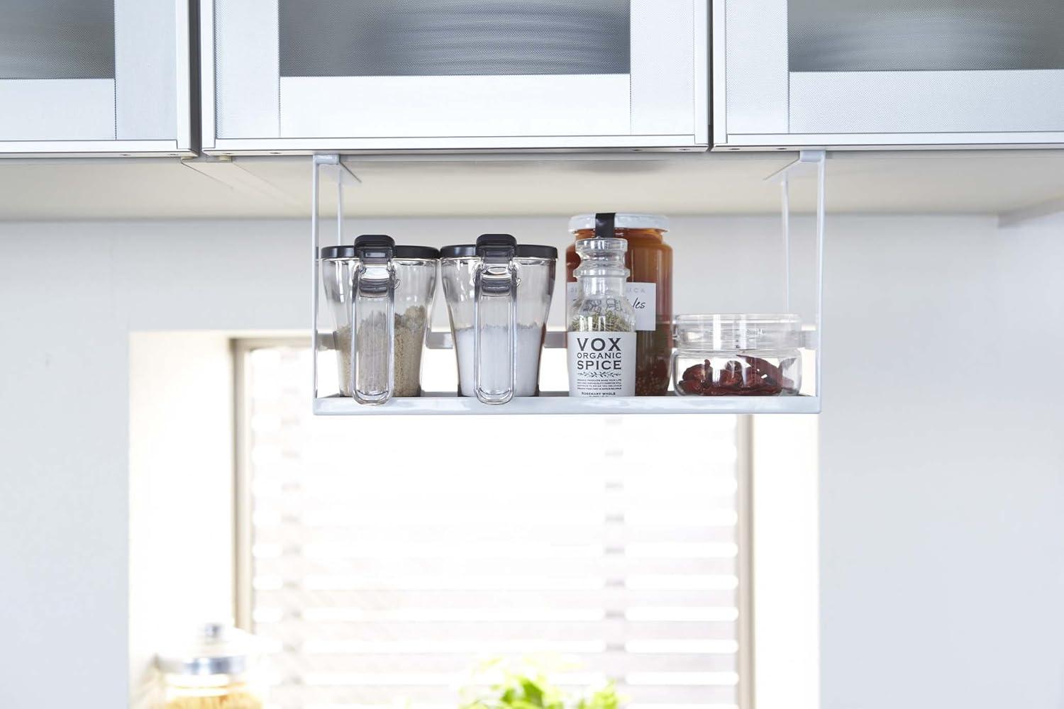 Yamazaki Home Yamazaki Home Under Shelf Spice Rack And Organizer For Kitchen Cabinets, Steel, Undershelf